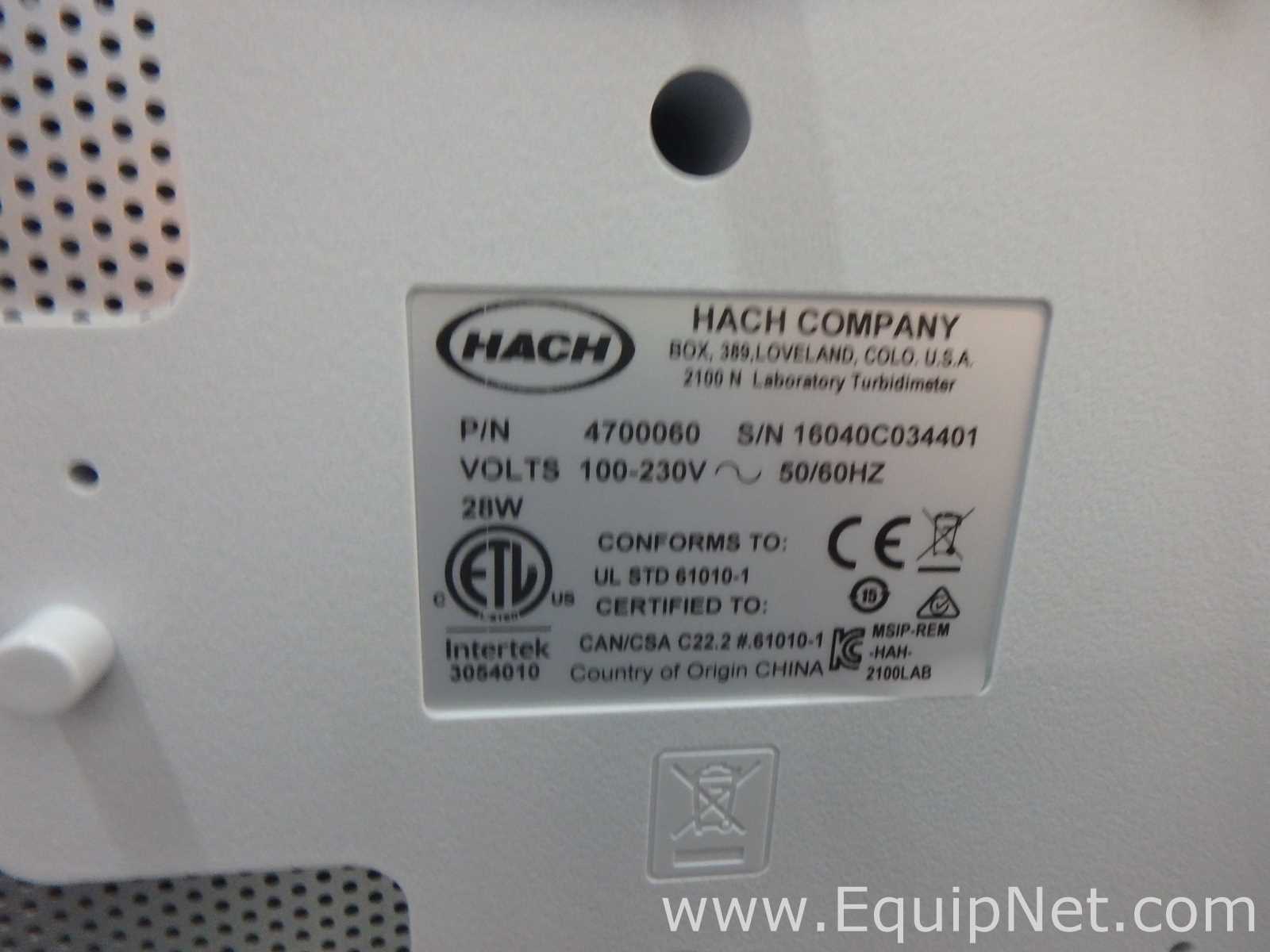 Medidor HACH Company 2100N