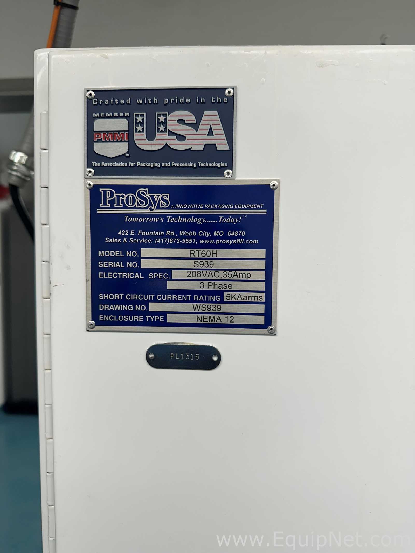ProSys RT60H Tube Filler with Vibratory Bowl Tube Feeder