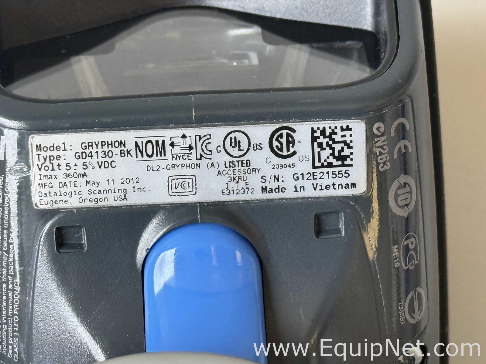 Lote de 11 Lector de Códigos de Barras Datalogic GRYPHON GD 4130 BK