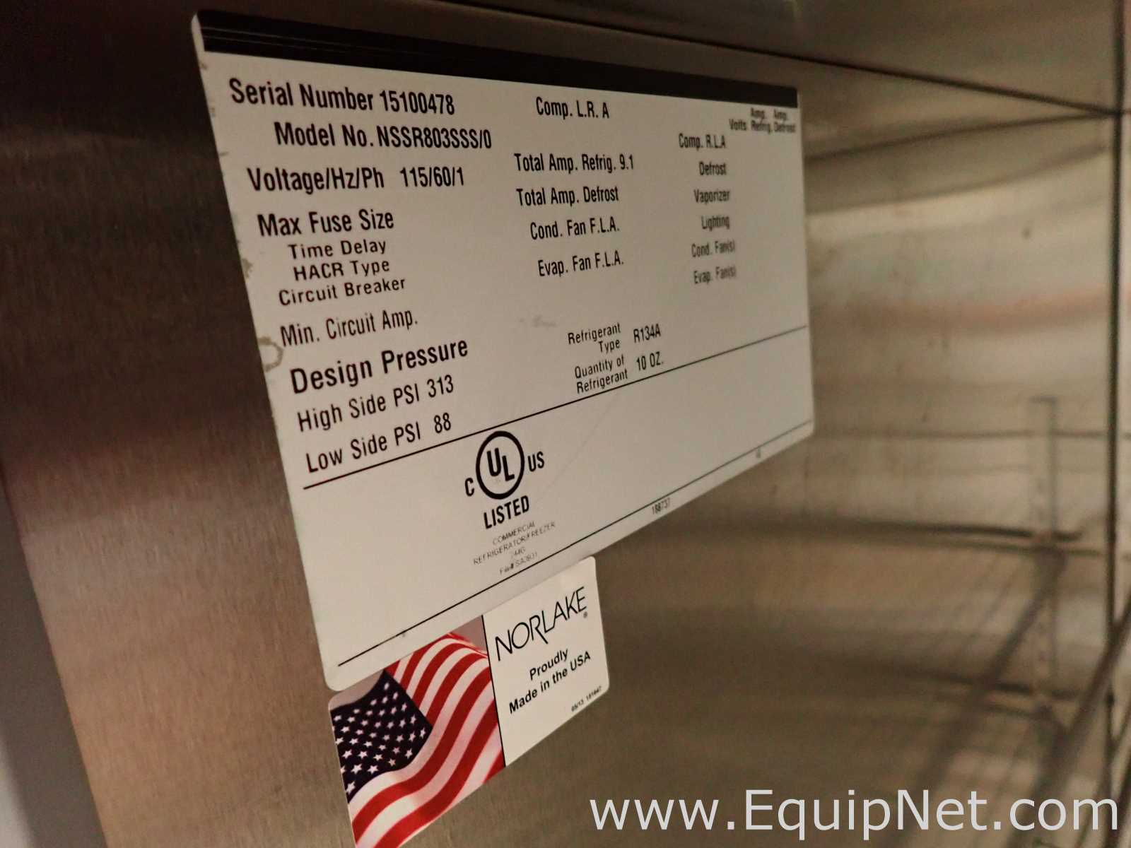 Norlake Scientific NSPF803SSS/0 3 Door Freezer
