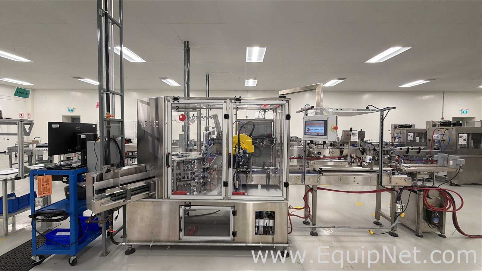 Nuspark VRC-60 Vertical Rotary Cartoner with Leaflet Inserter