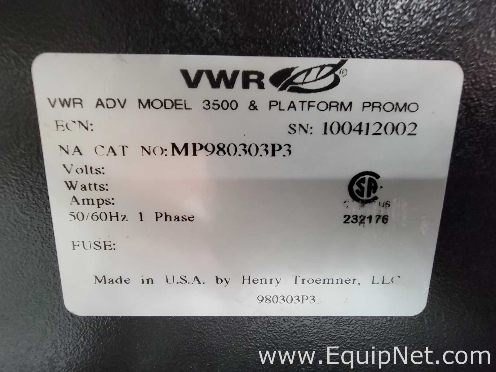 VWR 3500 ADV Orbital Shaker