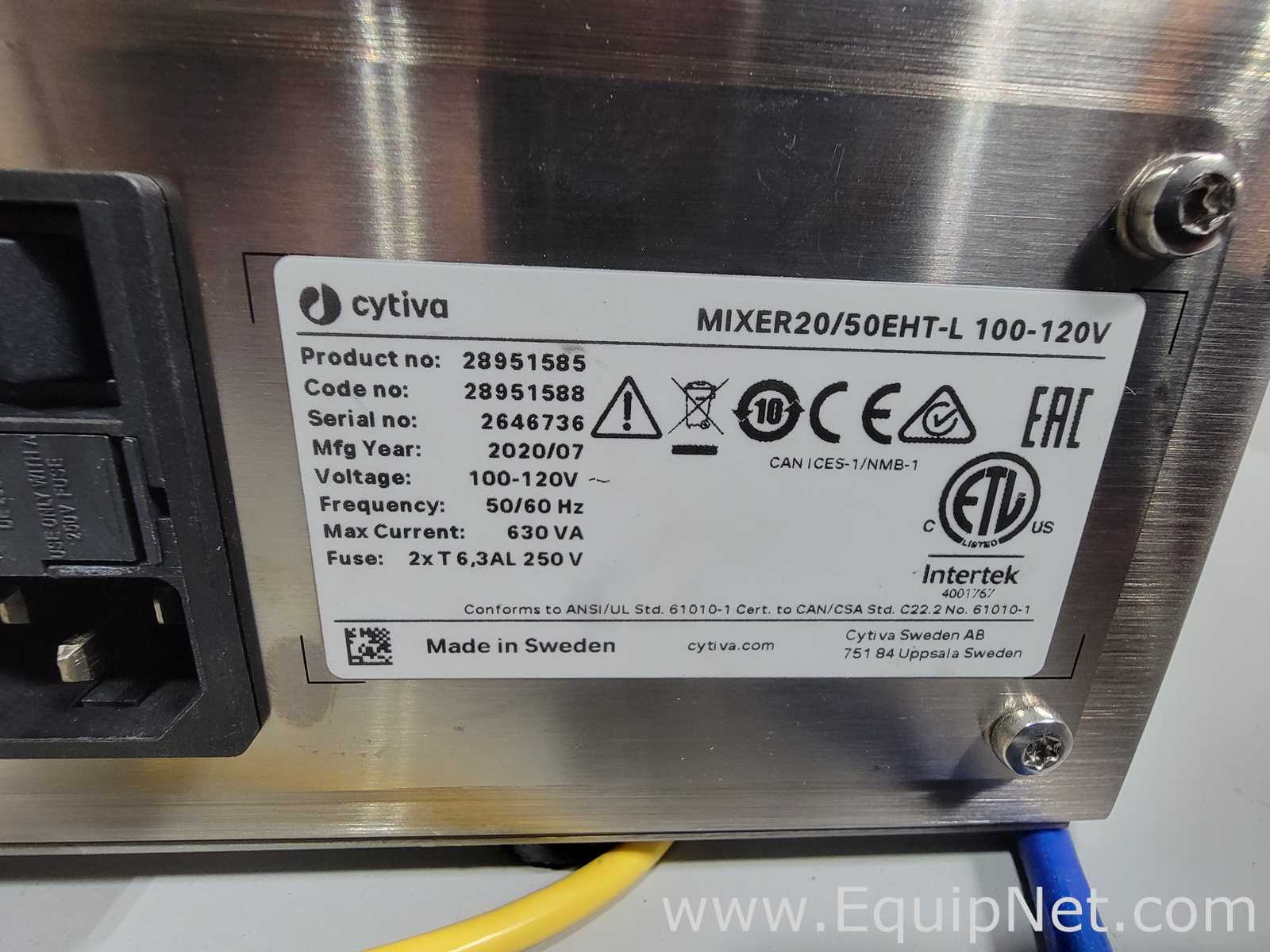 cytiva Wave Mixer 20/50 EHT Mixer with 50L Tray