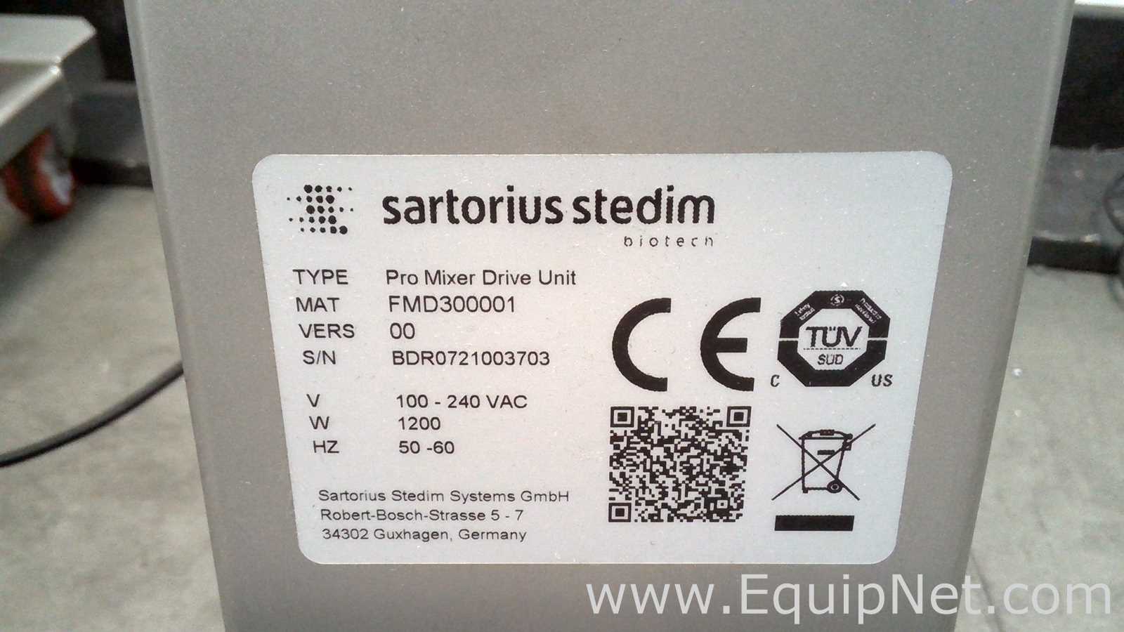 Lot of 2 Sartorius Stedim Palletank Mixing Vessels with Sartorius Stedim Pro Mixer Drive Unit