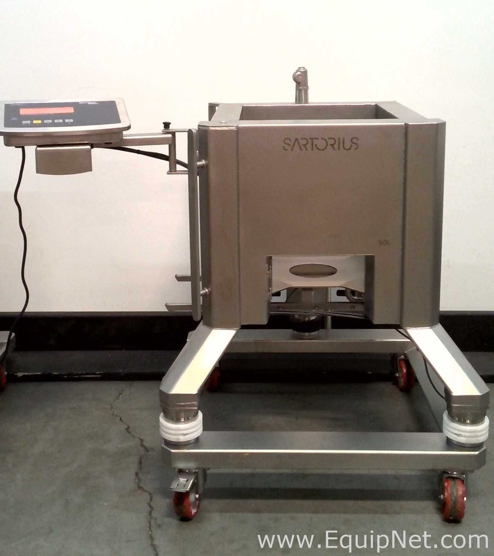 Lot of 2 Sartorius Stedim Palletank Mixing Vessels with Sartorius Stedim Pro Mixer Drive Unit