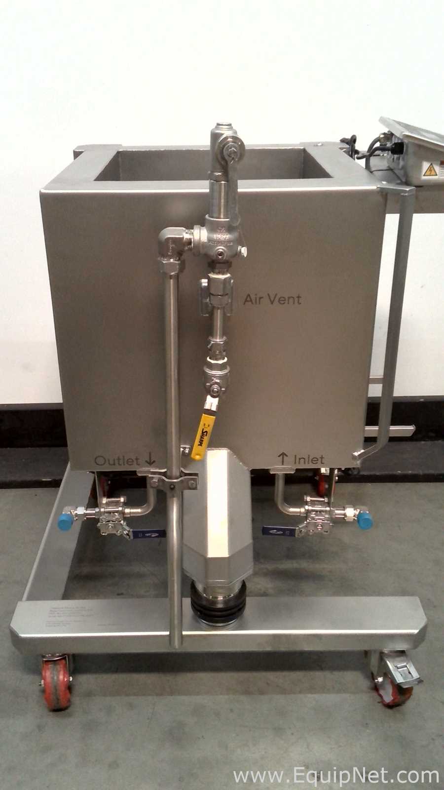 Lot of 2 Sartorius Stedim Palletank Mixing Vessels with Sartorius Stedim Pro Mixer Drive Unit