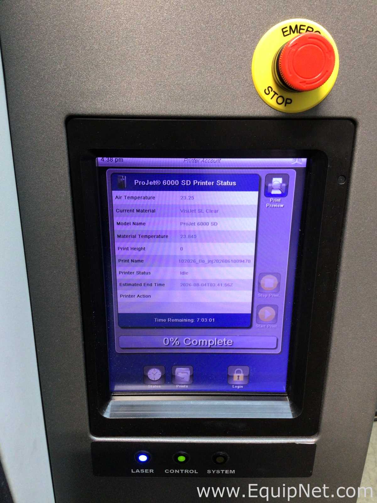 Impressora 3D 3D Systems Corporation Projet 6000