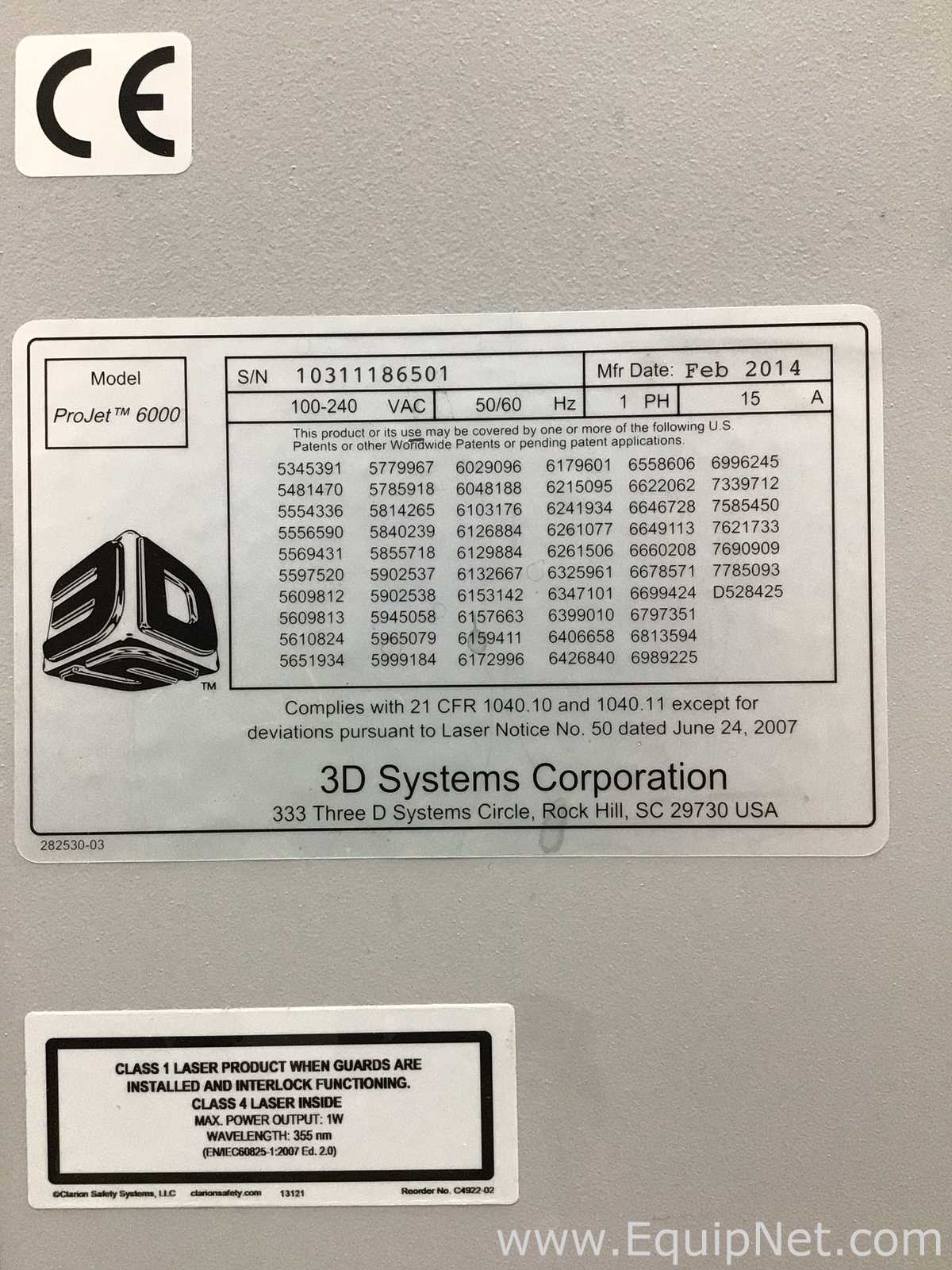 Impressora 3D 3D Systems Corporation Projet 6000