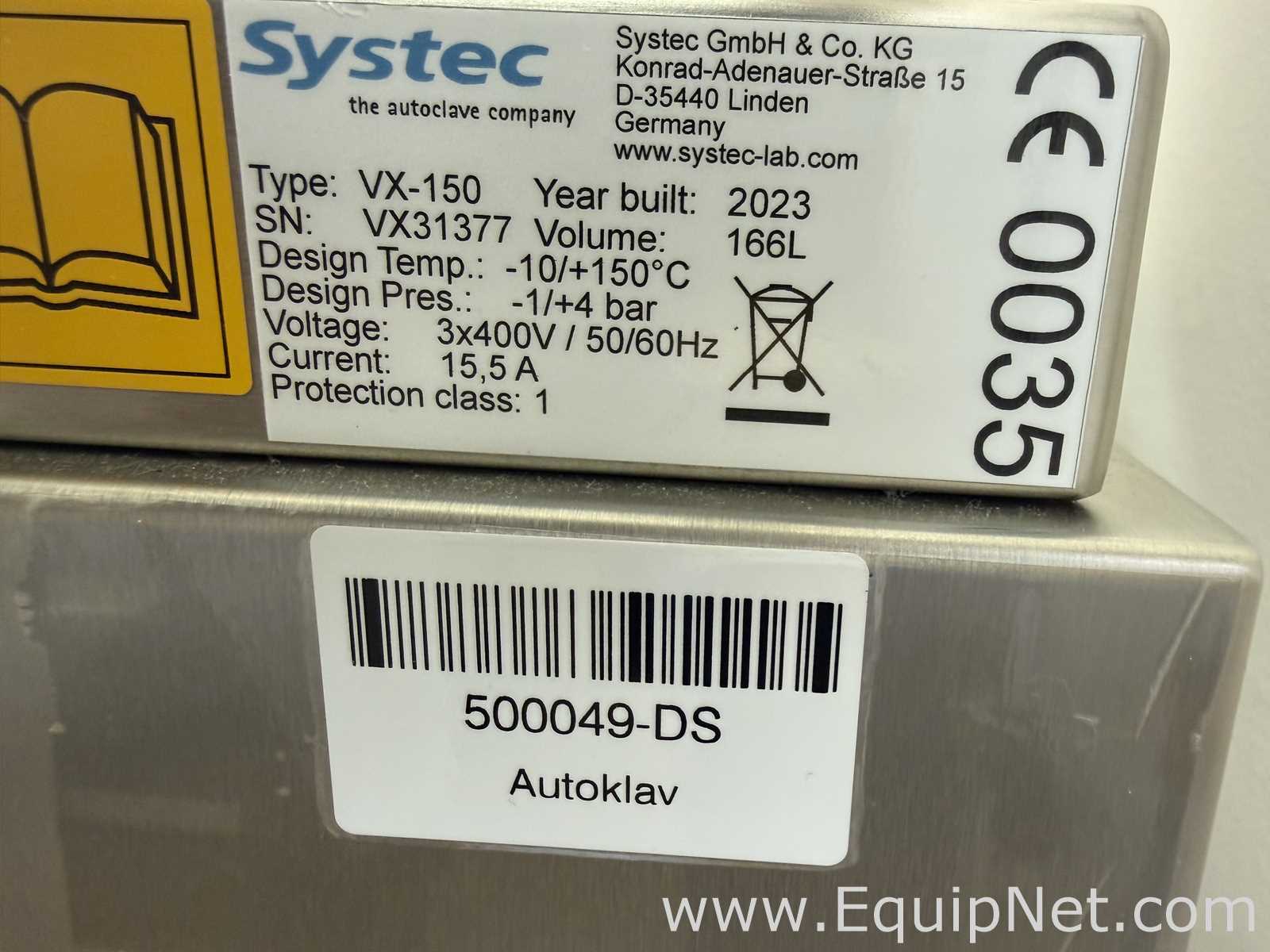 Sistema para Autoclaves Systec VX-150
