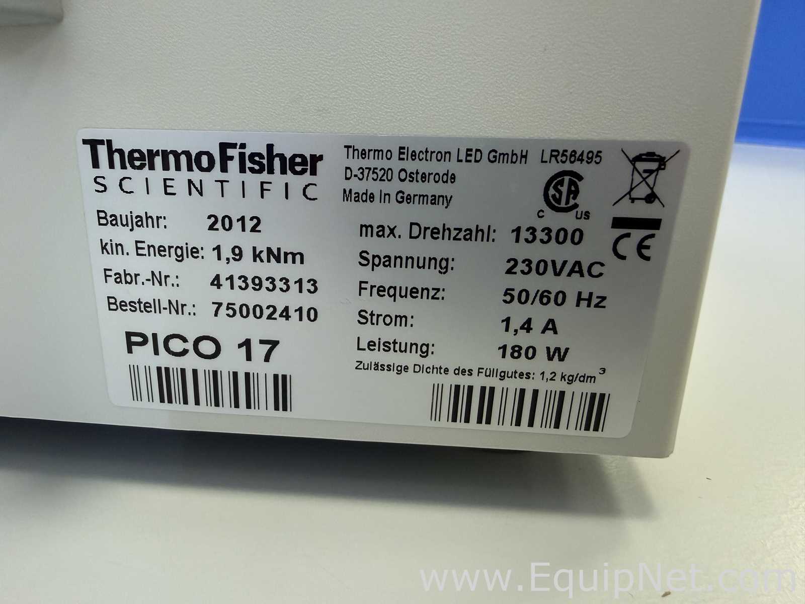 Thermo Fisher Scientific Heraeus Pico 17 Laboratory Centrifuge