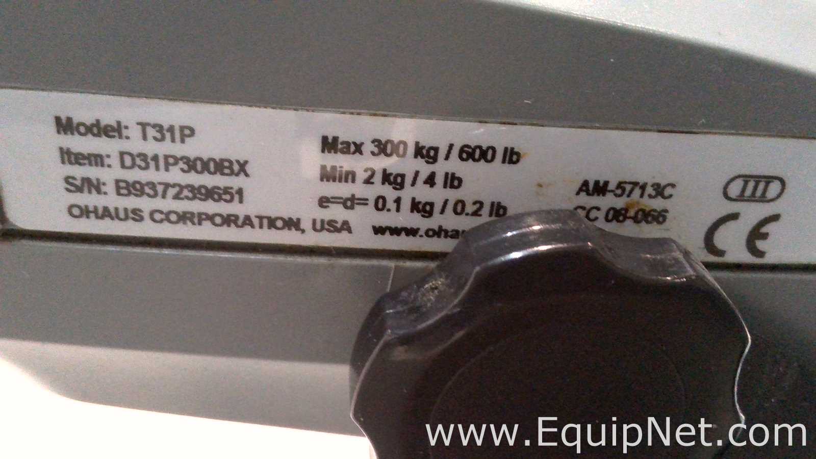 Lot of 3 OHAUS Corporation Defender 3000 Stainless Steel Floor Scales with OHAUS SF40A Printers