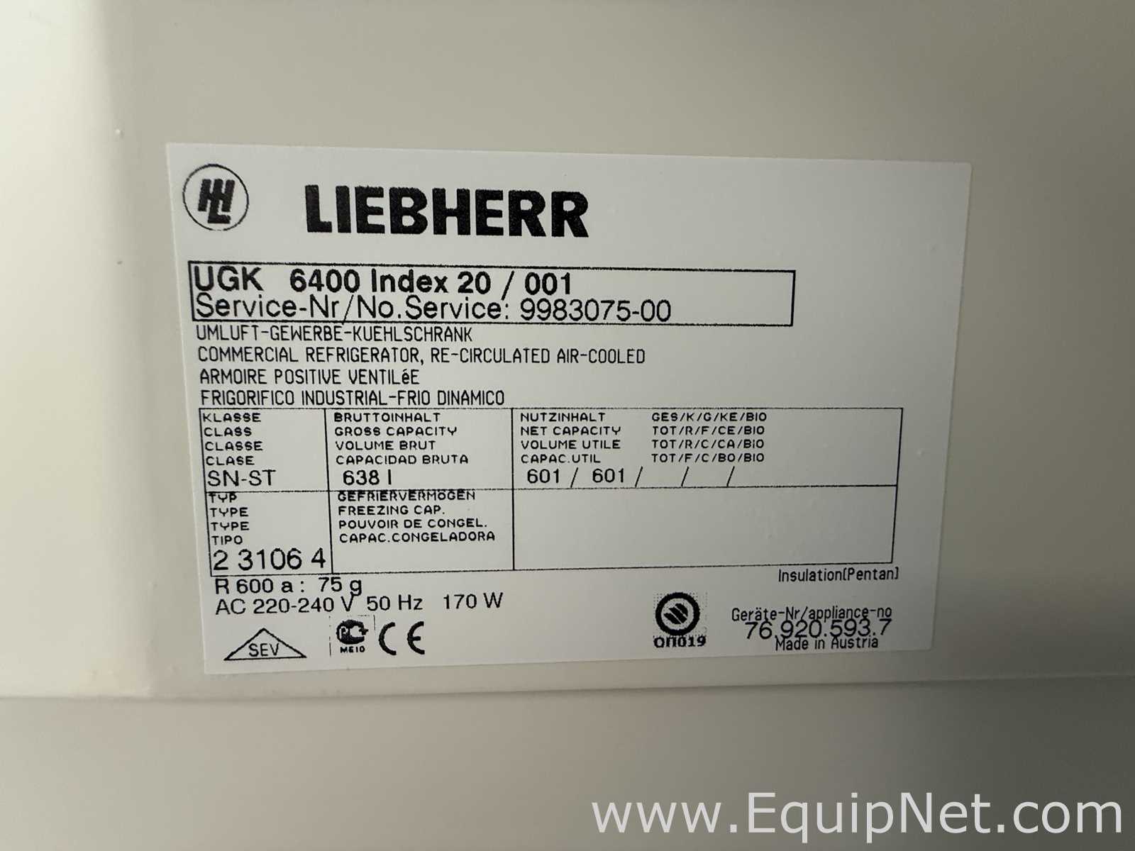 Liebherr UGK 6400 Index 20 Refrigerator