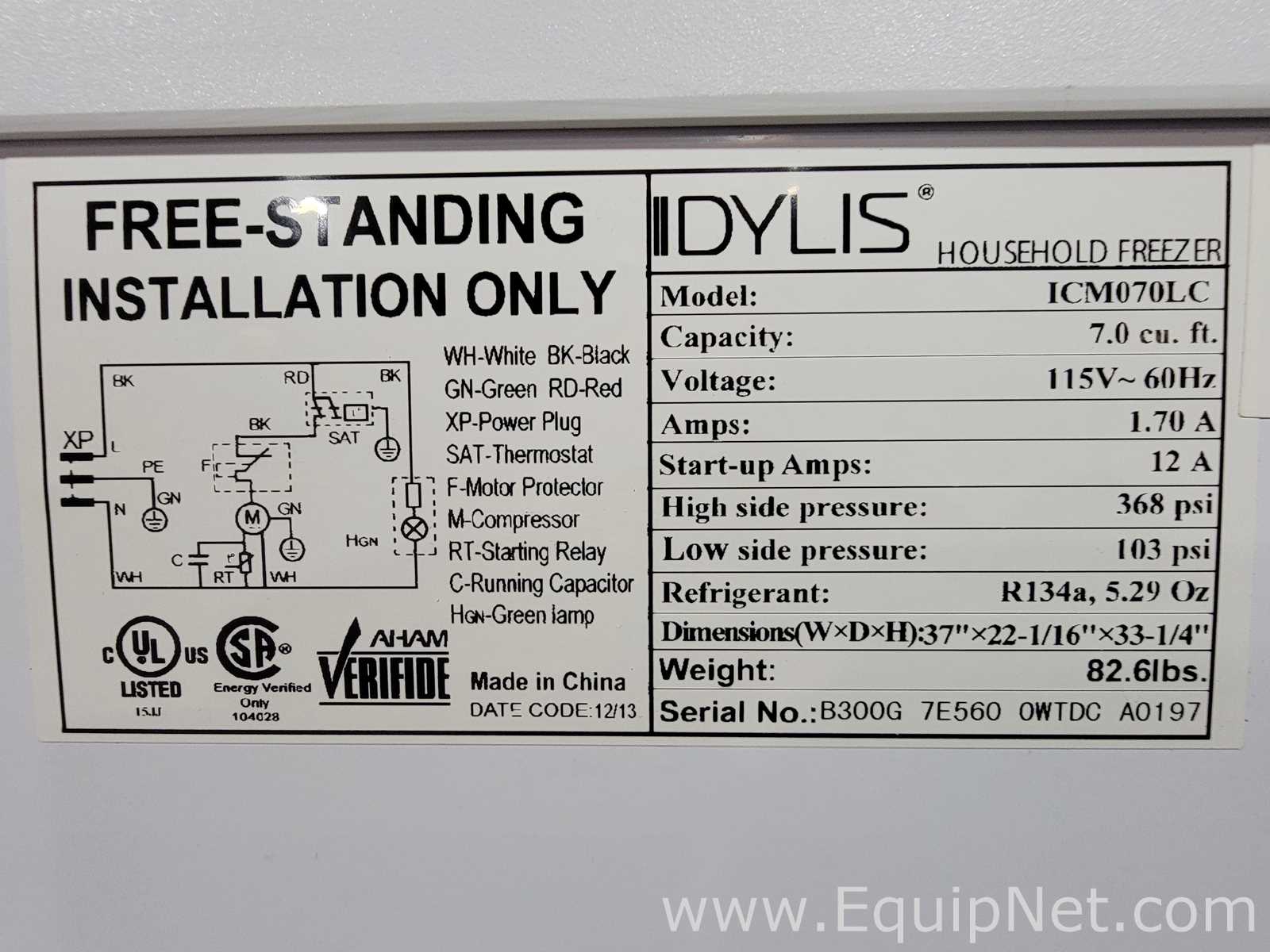 Idylis ICM070LC Freezer