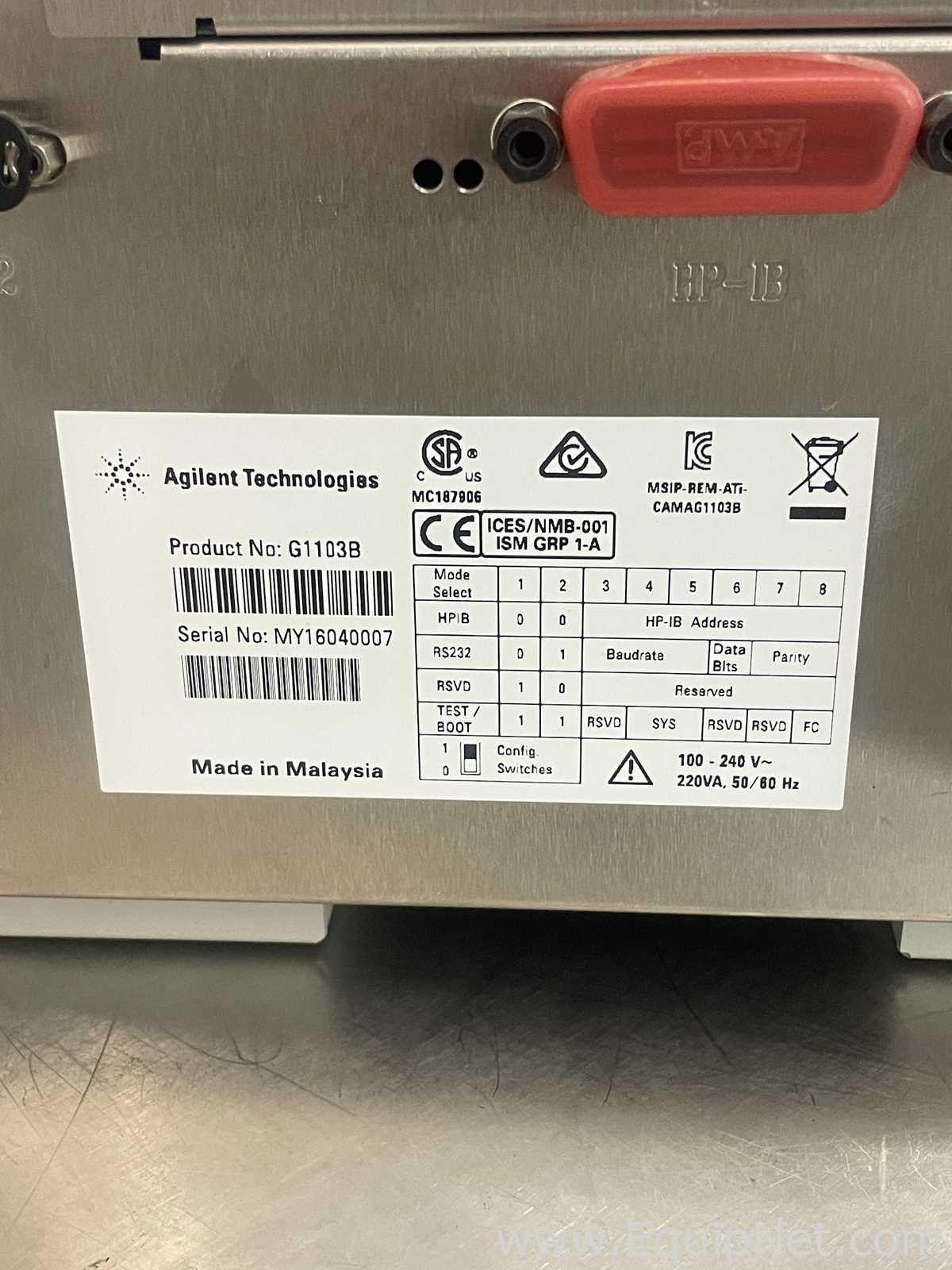 Angilent  Cary 8454 UV-Vis Spectrophotometer