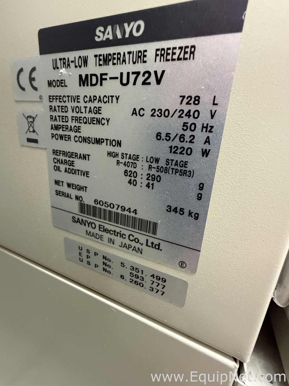 Sanyo MDF-U72V Ultra-Low Temperature Freezer