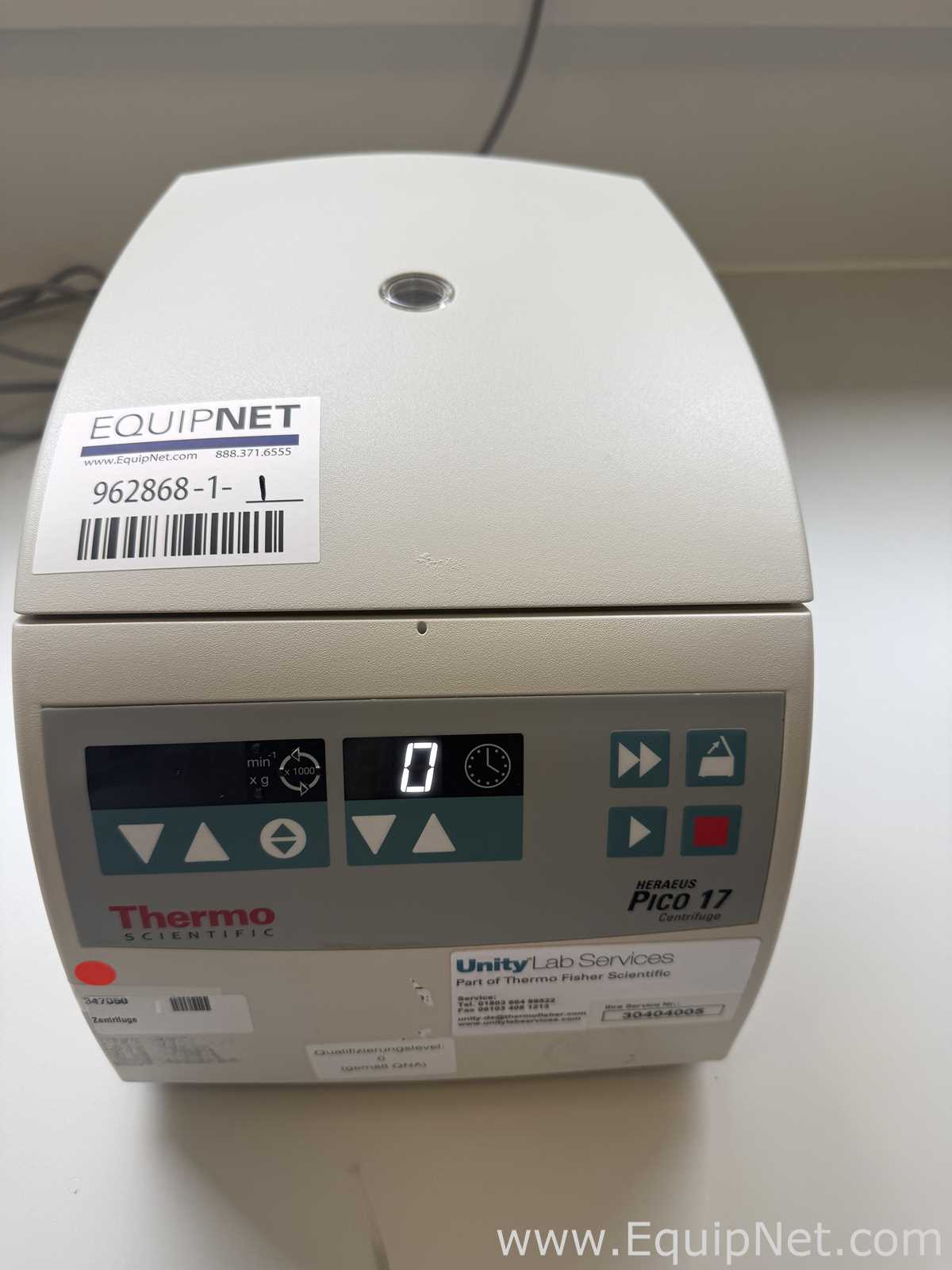 Thermo Scientific Heraeus Pico 17 Benchtop Centrifuge