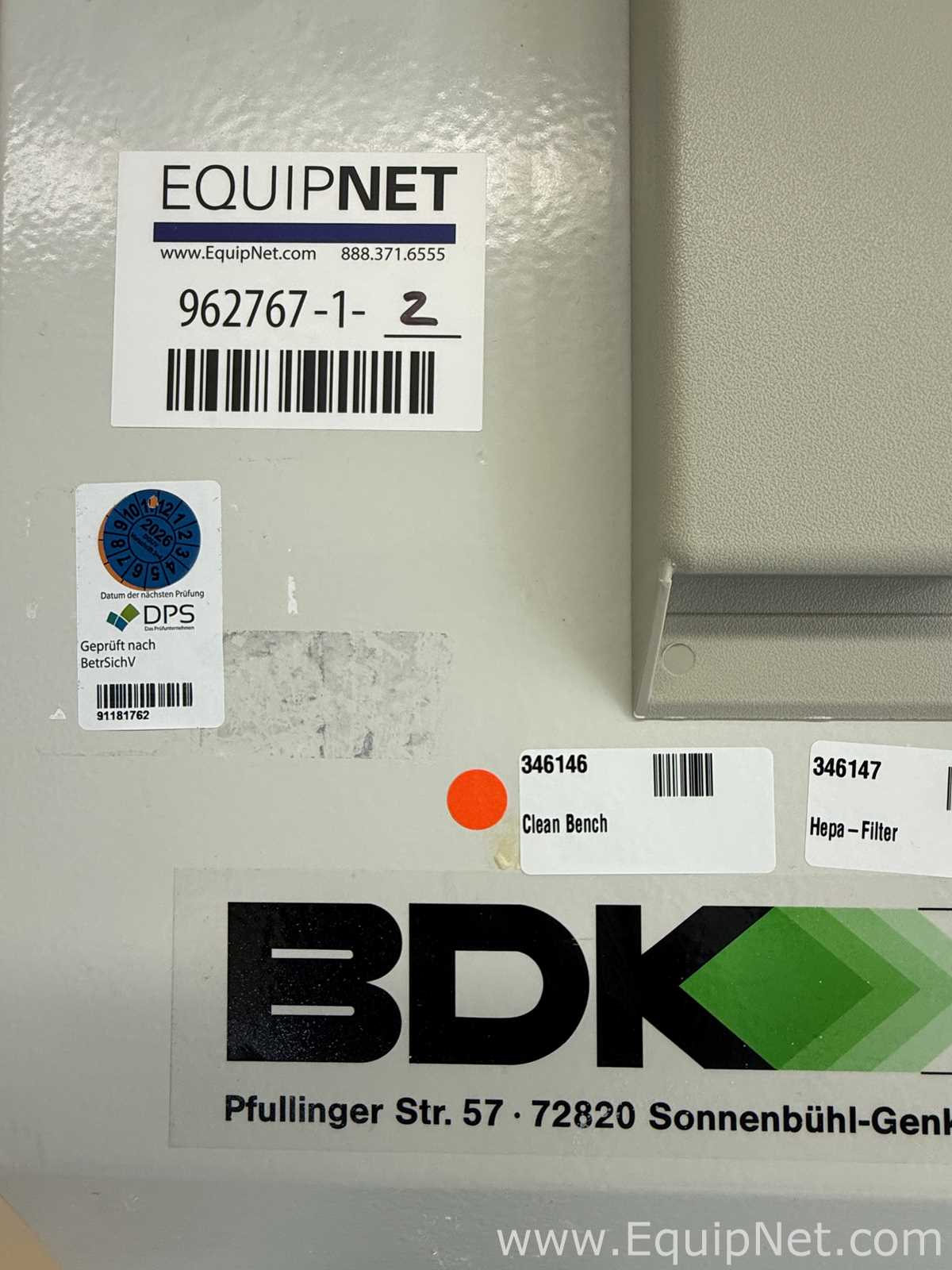 Cabina de Seguridad Biológica BDK UVF 7.18 S