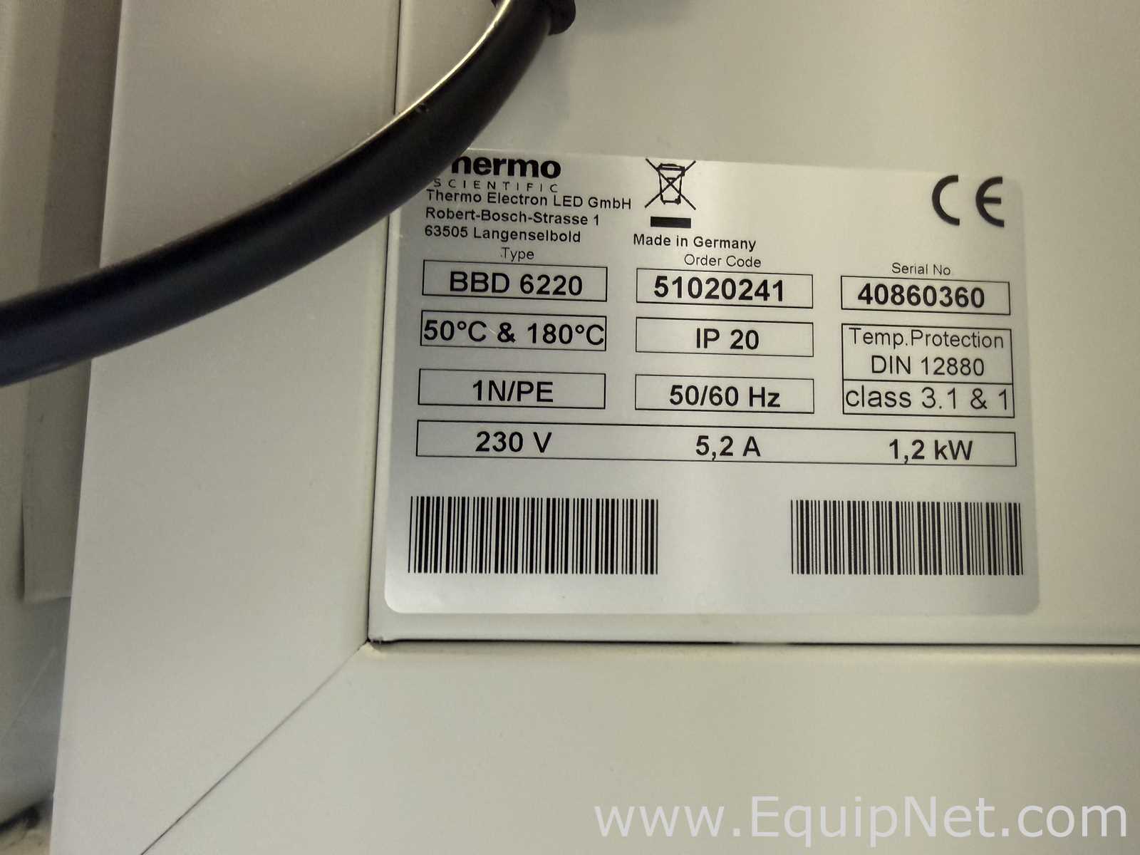 Lote de 2 Incubadora Heraeus BBD6220