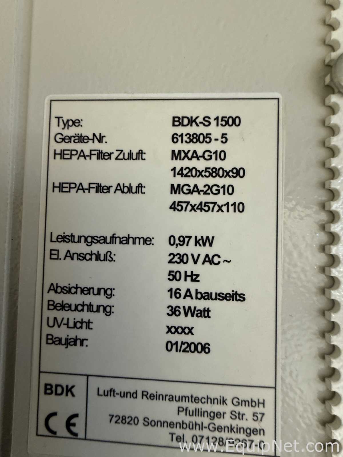 Cabina de Seguridad Biológica BDK S 1500