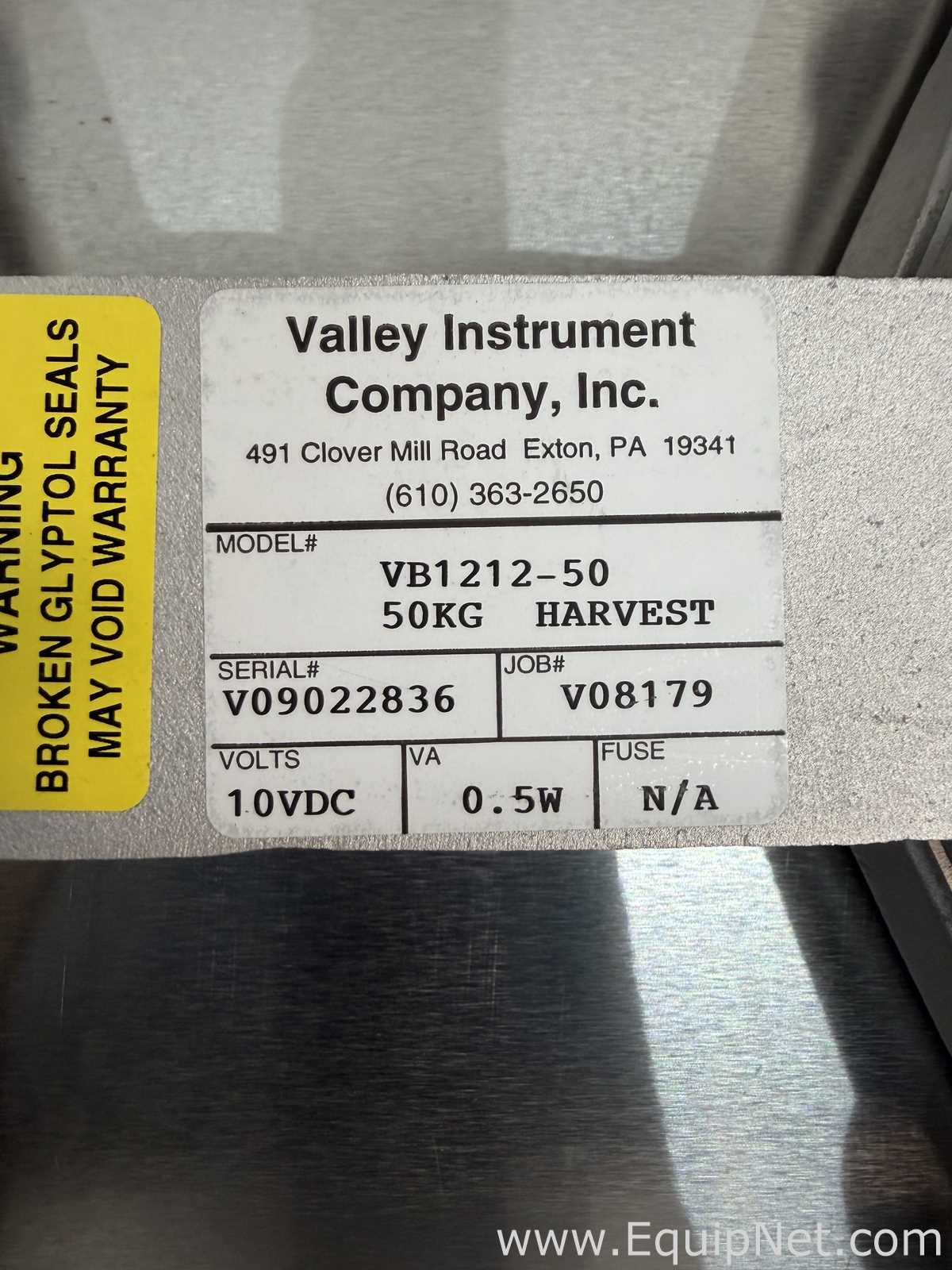 Lote de 4 Báscula Valley Instrument Company Inc VB1212-50