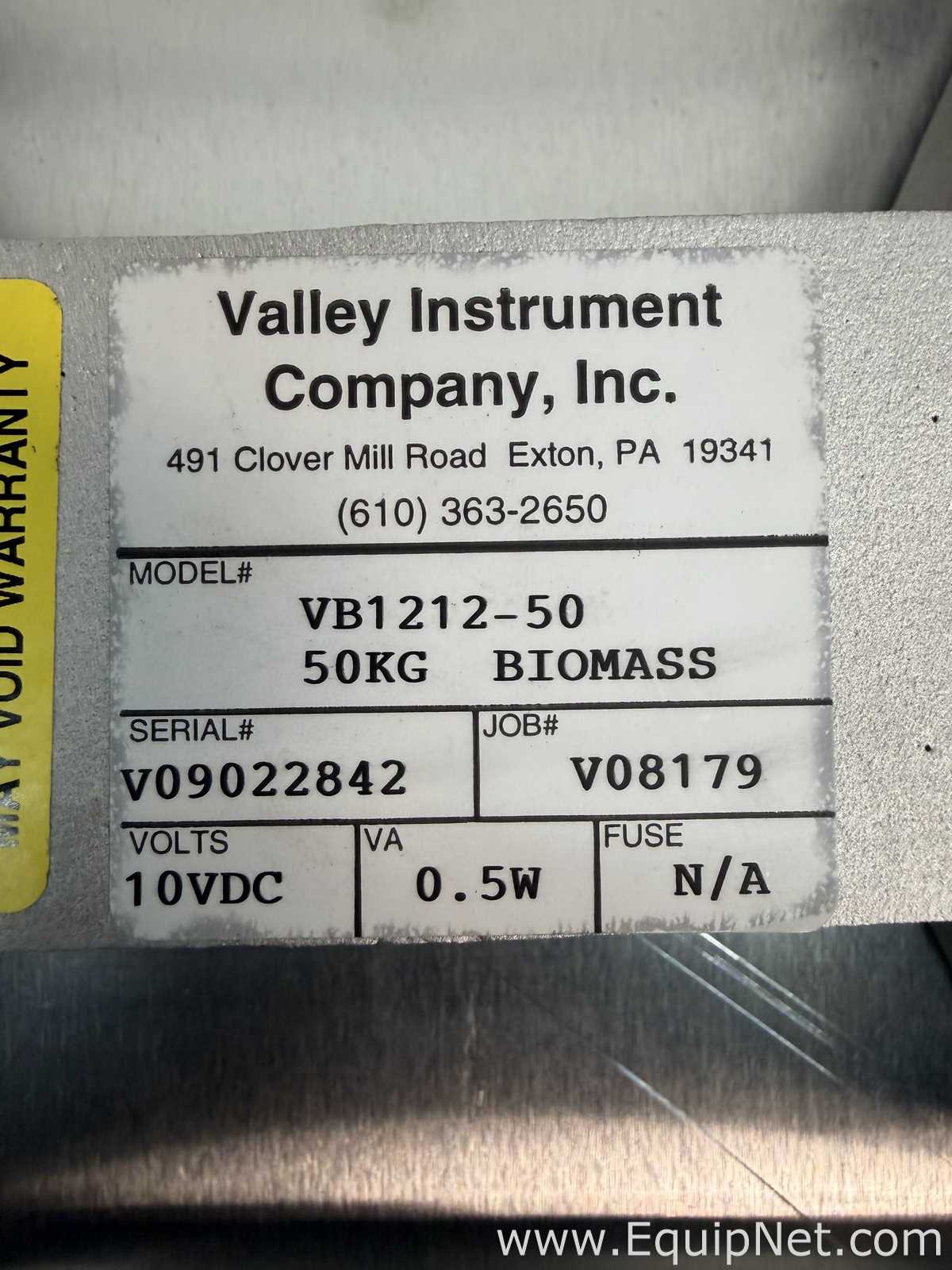 Lote de 4 Báscula Valley Instrument Company Inc VB1212-50