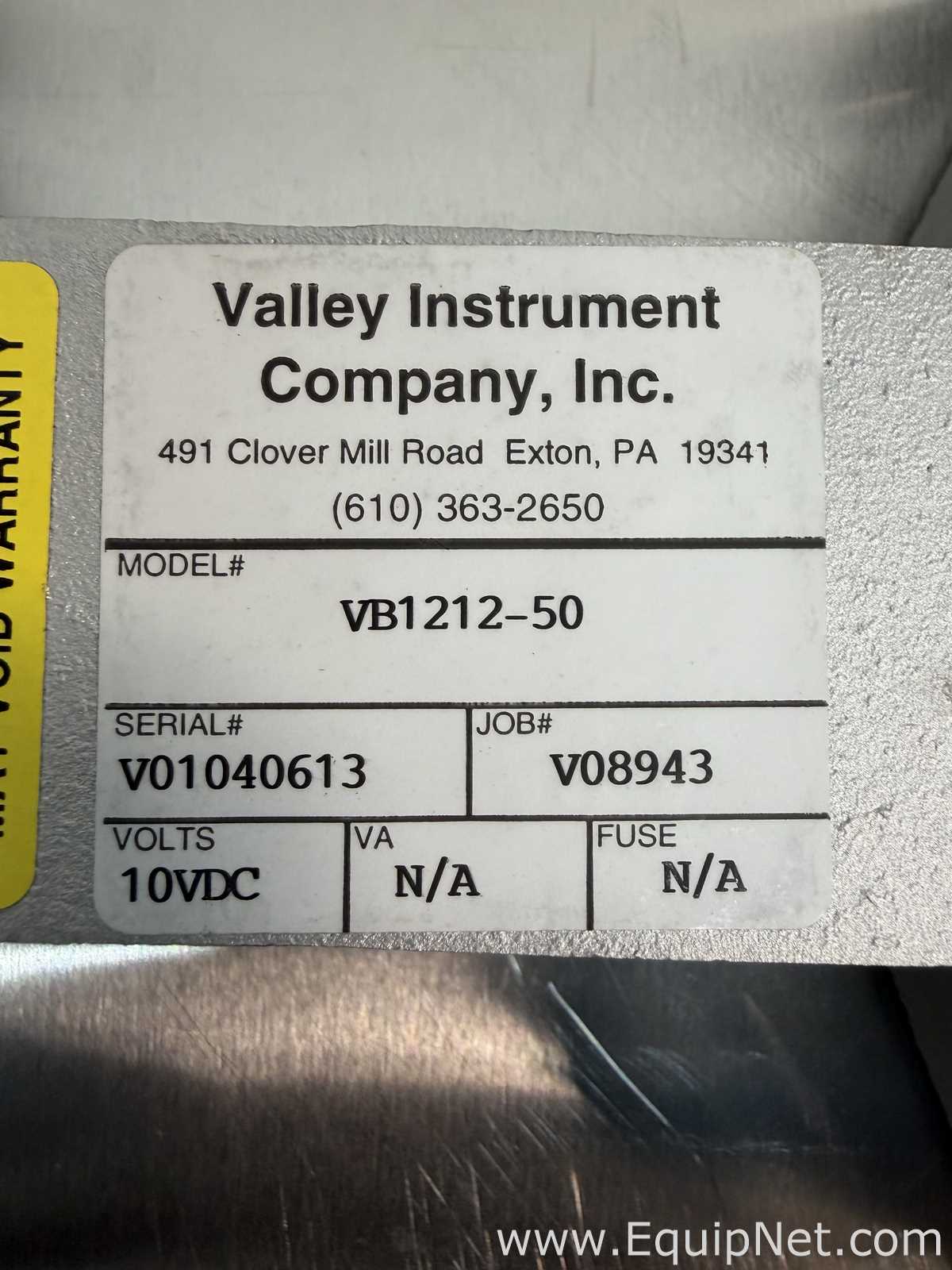 Lote de 4 Báscula Valley Instrument Company Inc VB1212-50