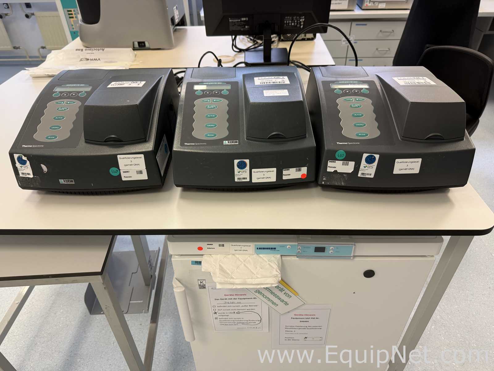 Lote de 3 Espectrofotómetro Spectronic Genesys 20