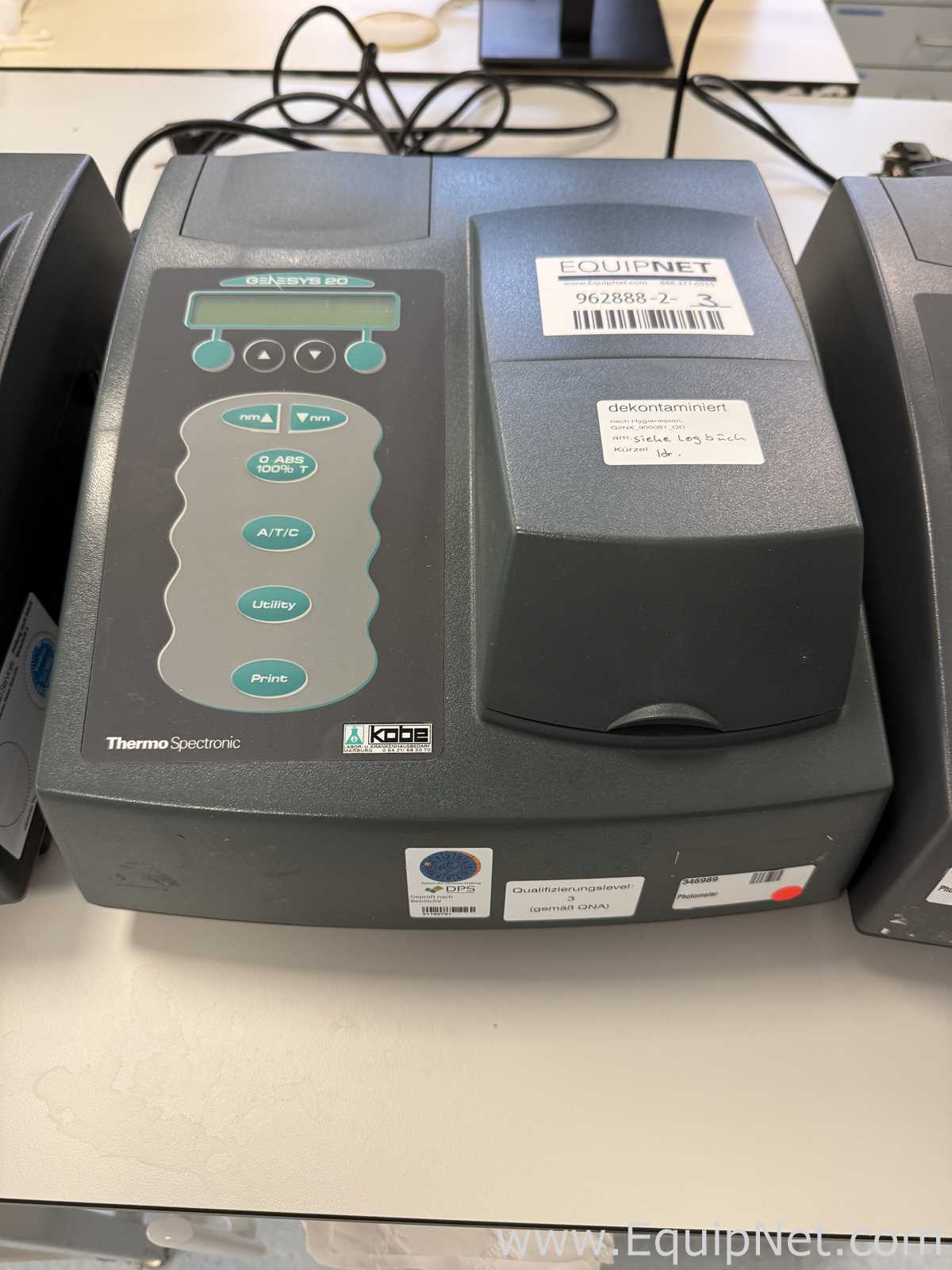 Lote de 3 Espectrofotómetro Spectronic Genesys 20