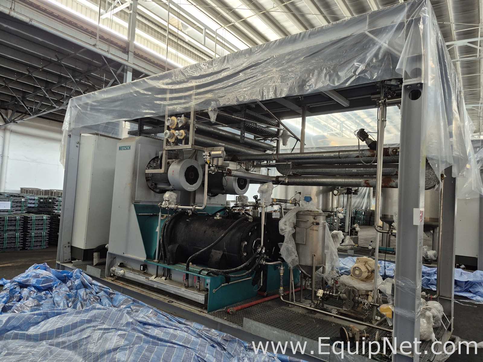 NETZSCH Milling Skid with Two Netzsch LME200 Bead Mills and Support Equip  - Milling System Skid 2-1