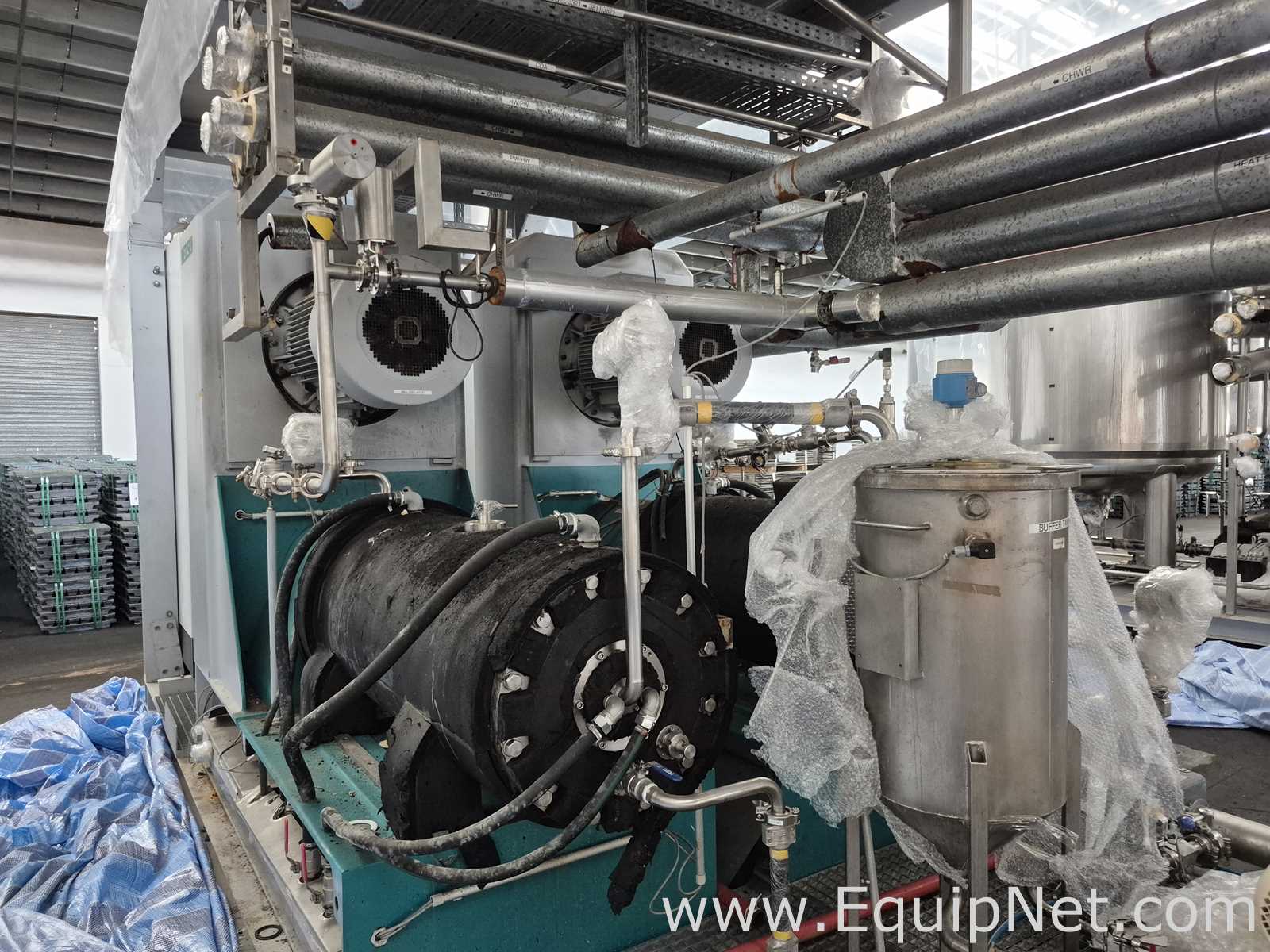NETZSCH Milling Skid with Two Netzsch LME200 Bead Mills and Support Equip  - Milling System Skid 2-1