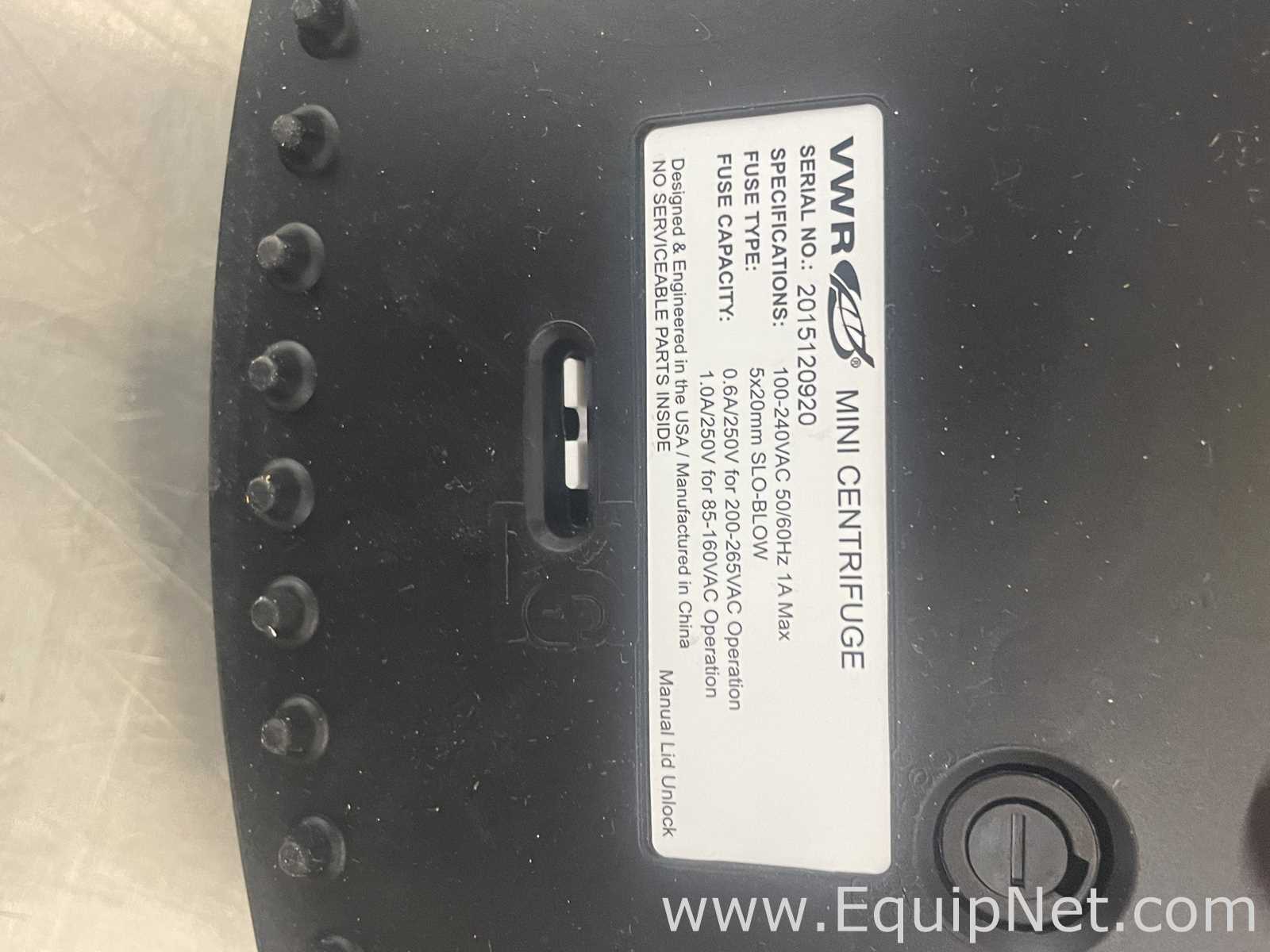 lote de  2 Centrífuga para Laboratórios VWR Mini Centrifuge