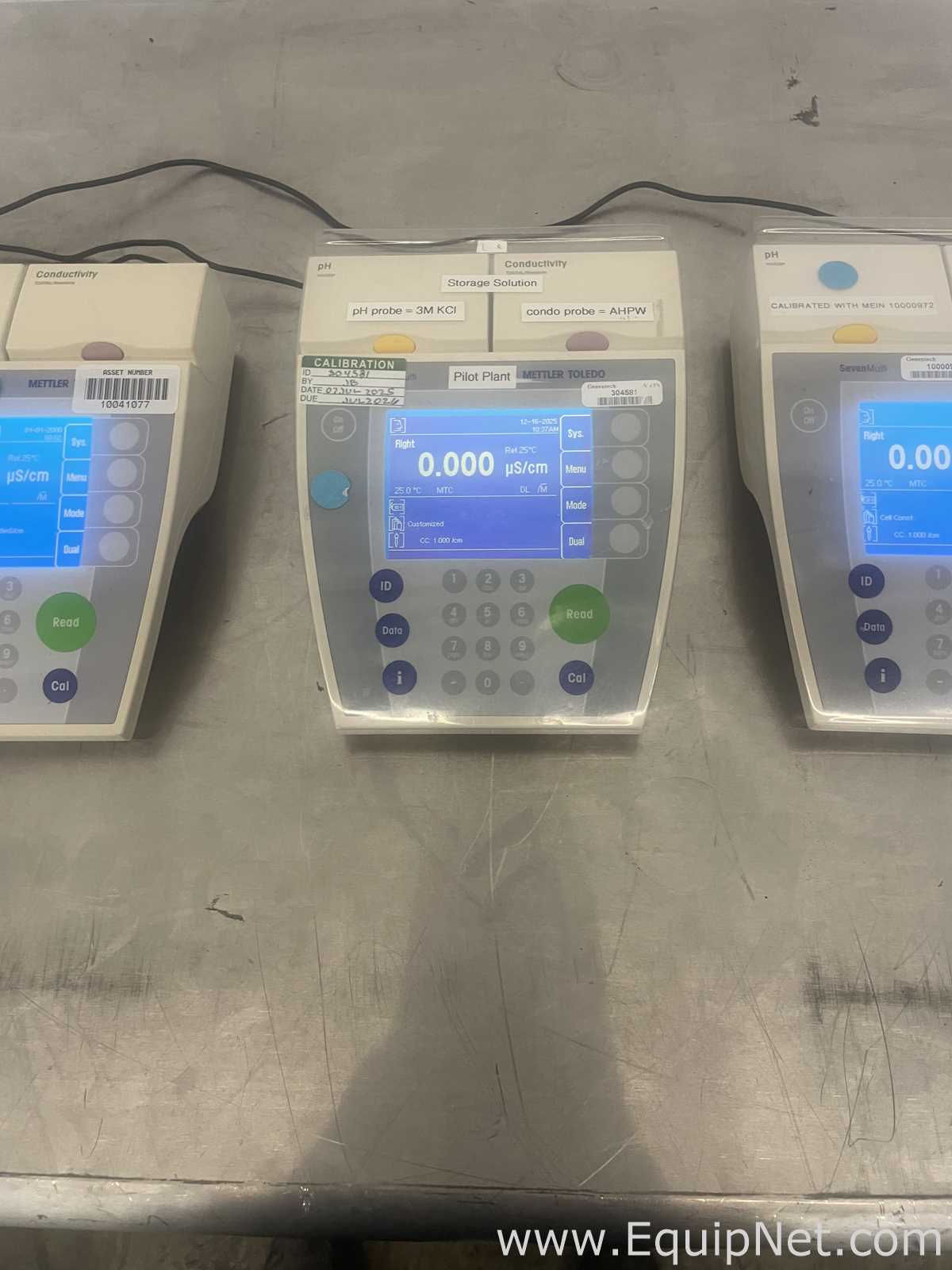 Lot of 3 Mettler Toledo SevenMulti  pH Meter