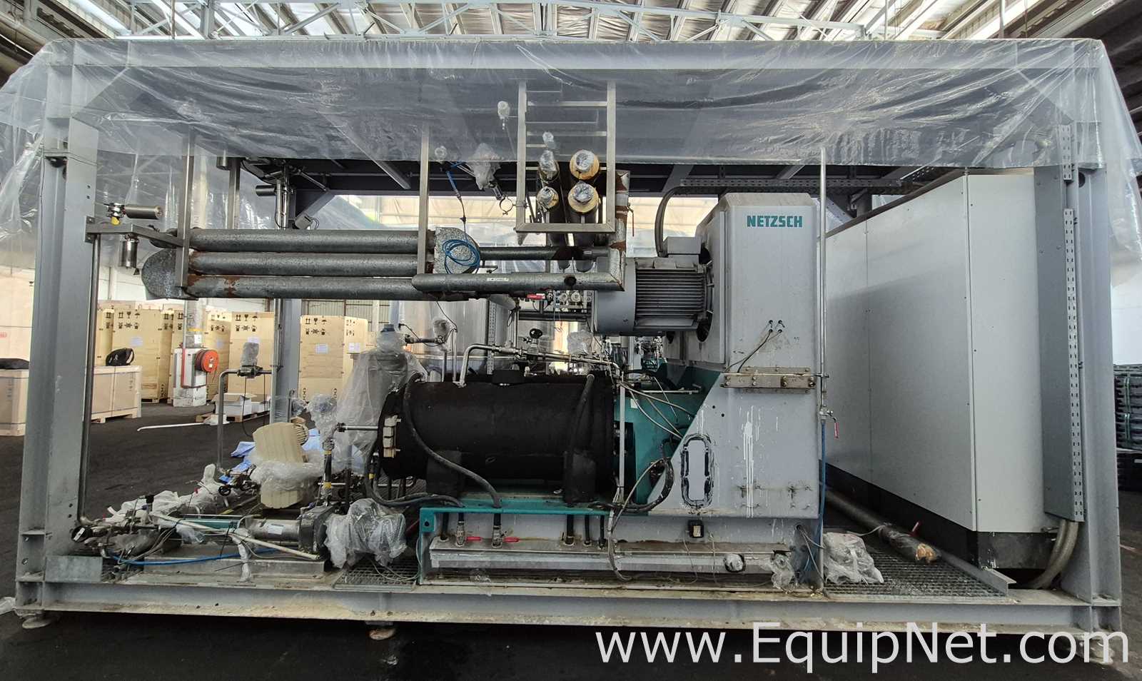 NETZSCH Milling Skid with Two Netzsch LME200 Bead Mills and Support Equip  - Milling System Skid 2-1