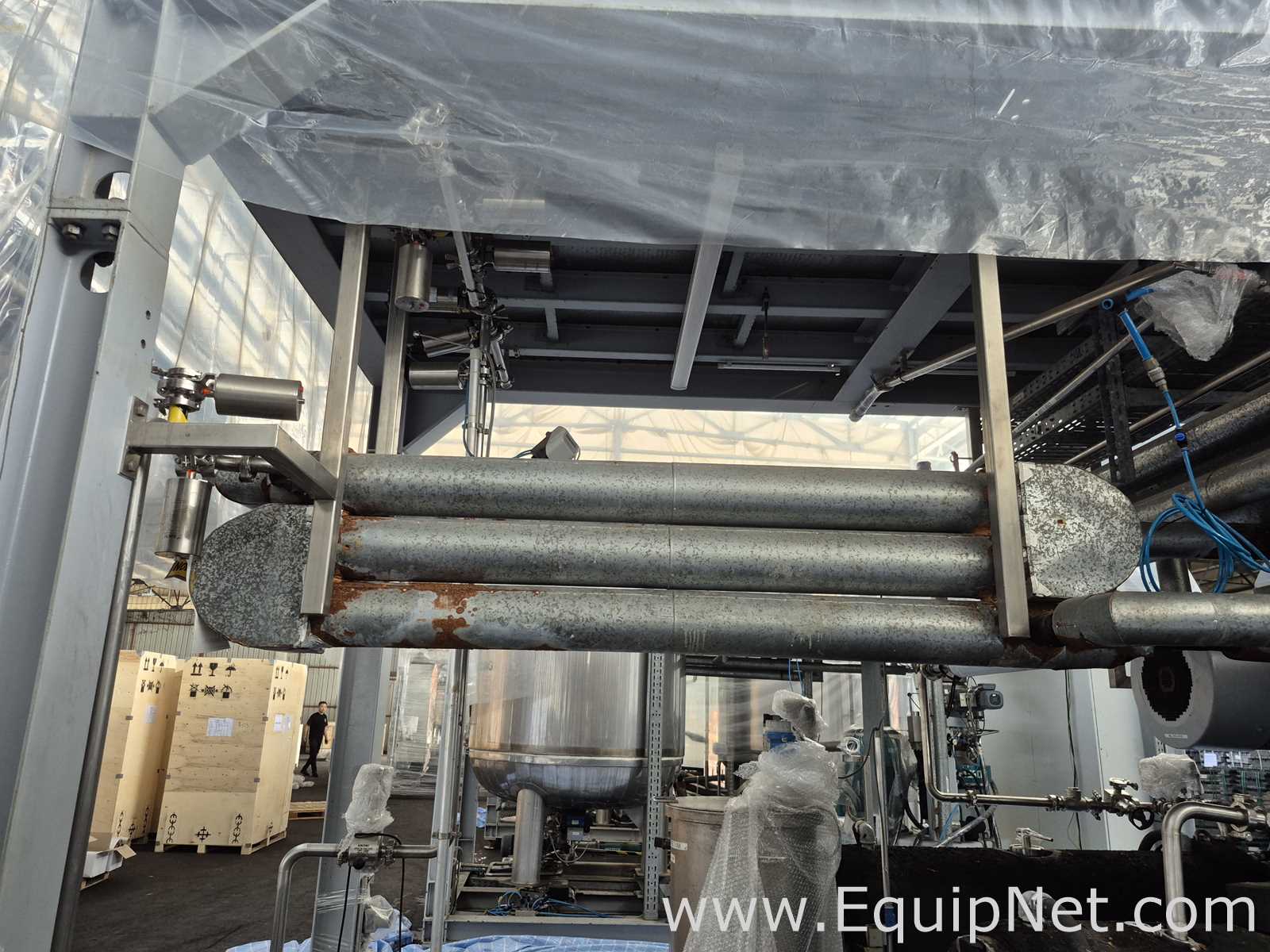NETZSCH Milling Skid with Two Netzsch LME200 Bead Mills and Support Equip  - Milling System Skid 2-1