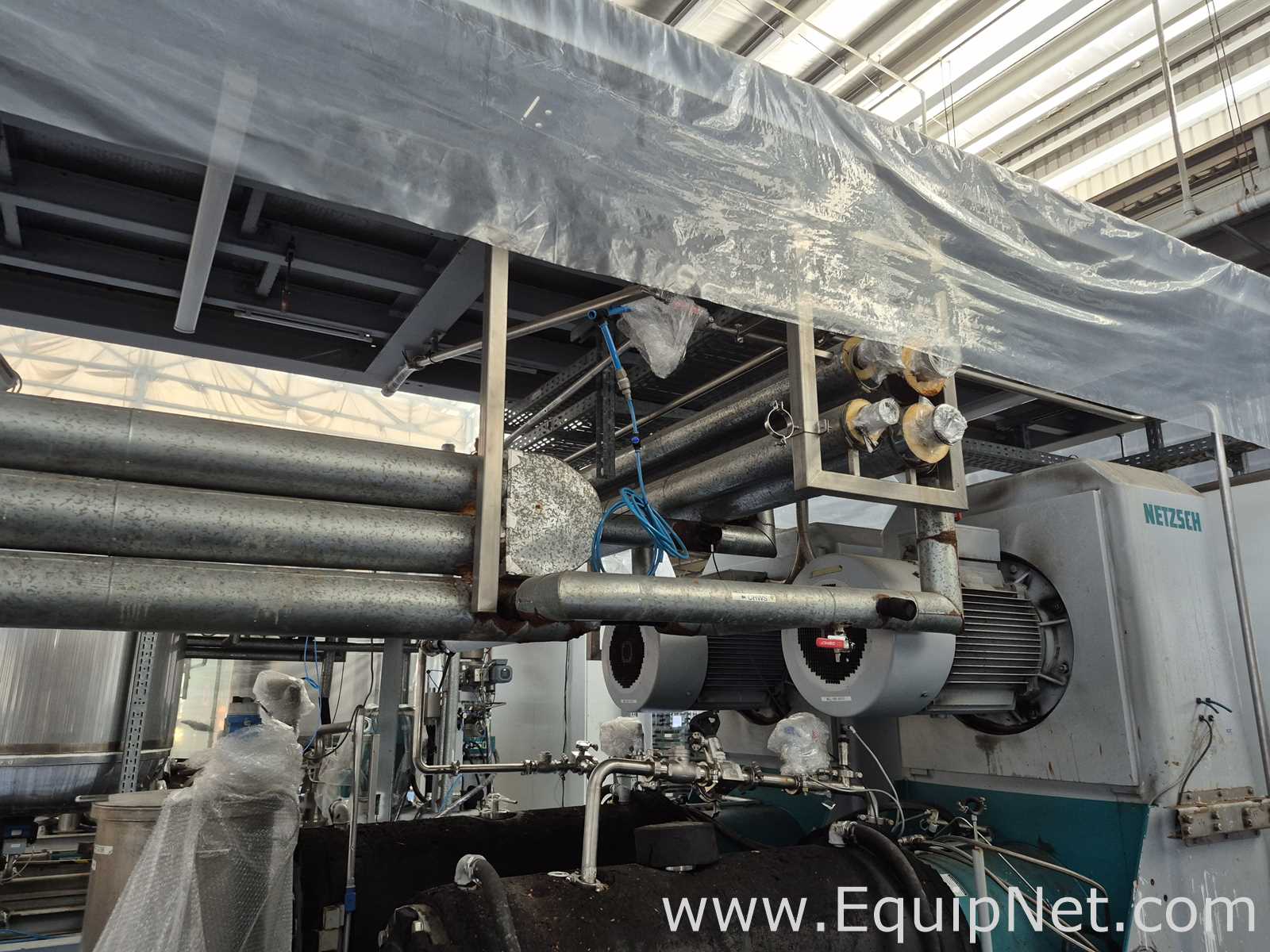 NETZSCH Milling Skid with Two Netzsch LME200 Bead Mills and Support Equip  - Milling System Skid 2-1