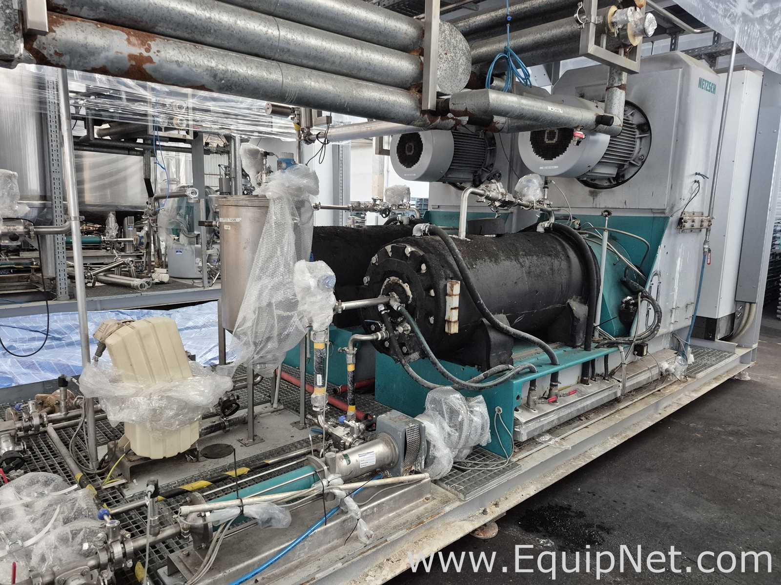 NETZSCH Milling Skid with Two Netzsch LME200 Bead Mills and Support Equip  - Milling System Skid 2-1