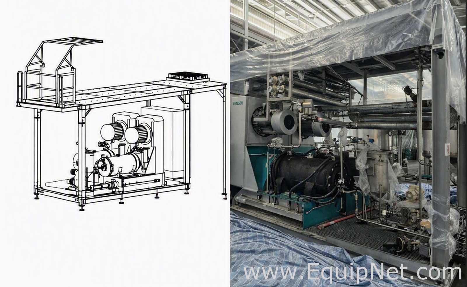 NETZSCH Milling Skid with Two Netzsch LME200 Bead Mills and Support Equip  - Milling System Skid 2-1