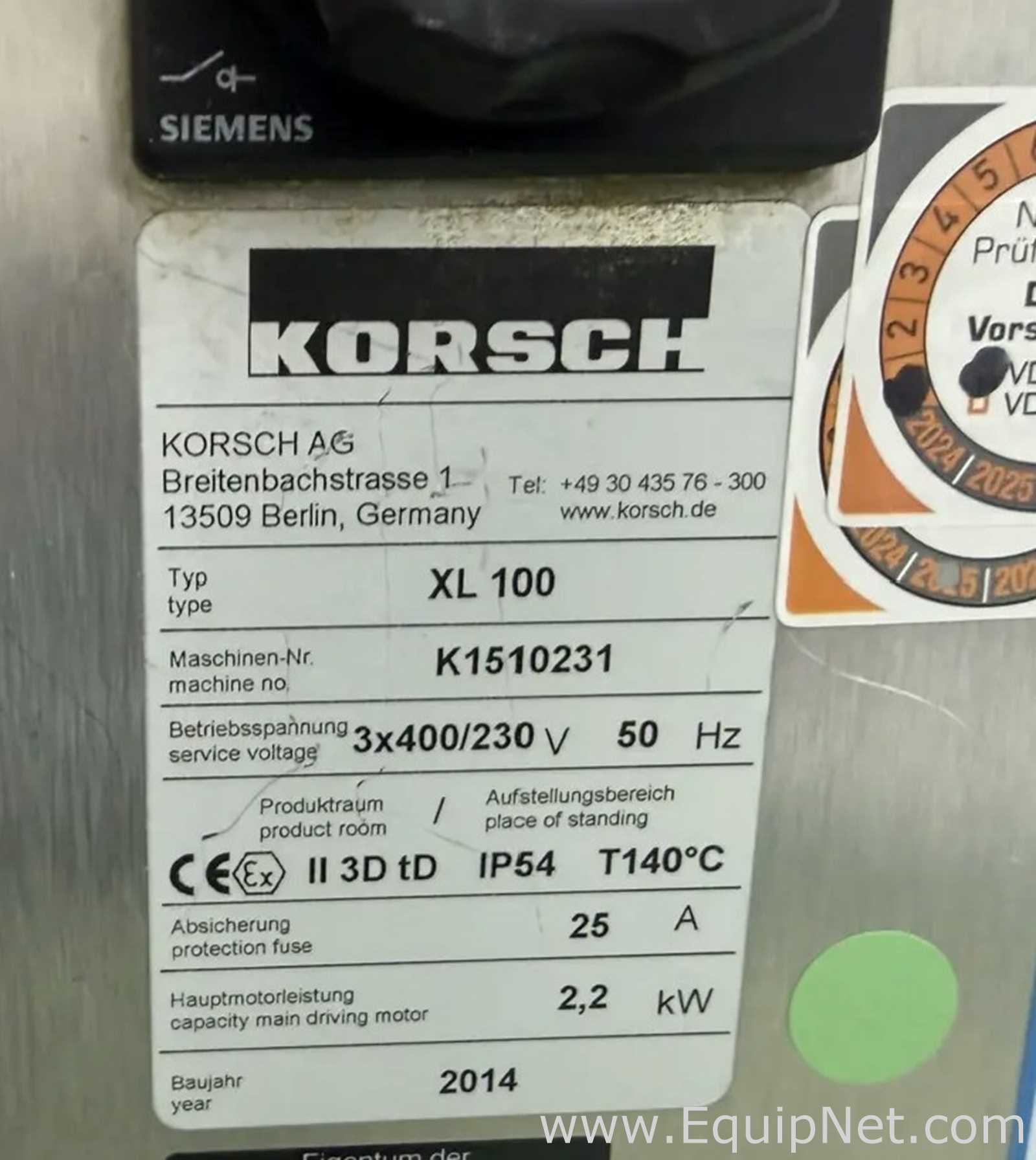 Tableteadora Korsch XL 100