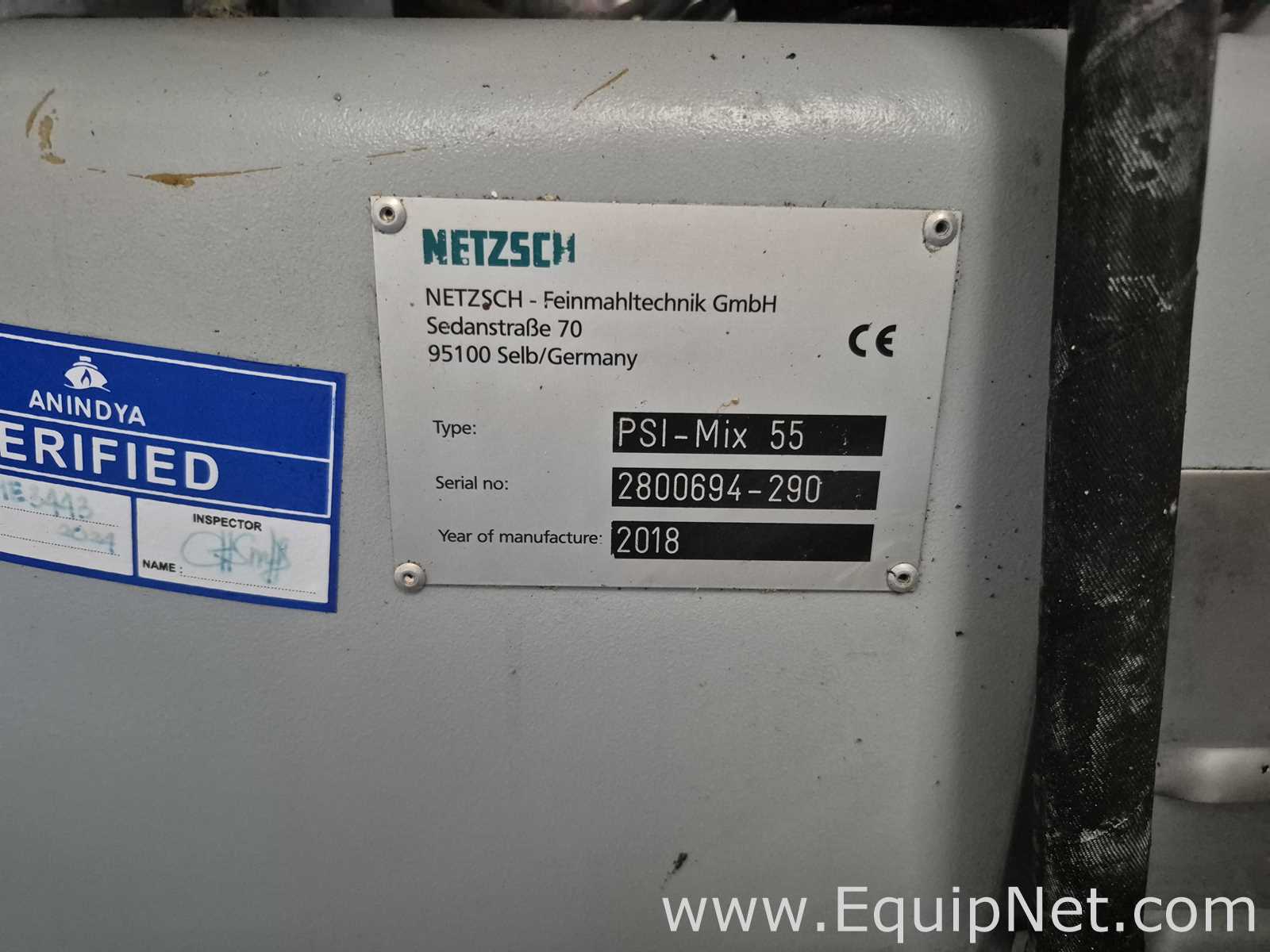 Netzsch High Shear Milling Skid with 4000L Premix Holding Cooled Tank, Hopper - Premix Neu Skid 1-1