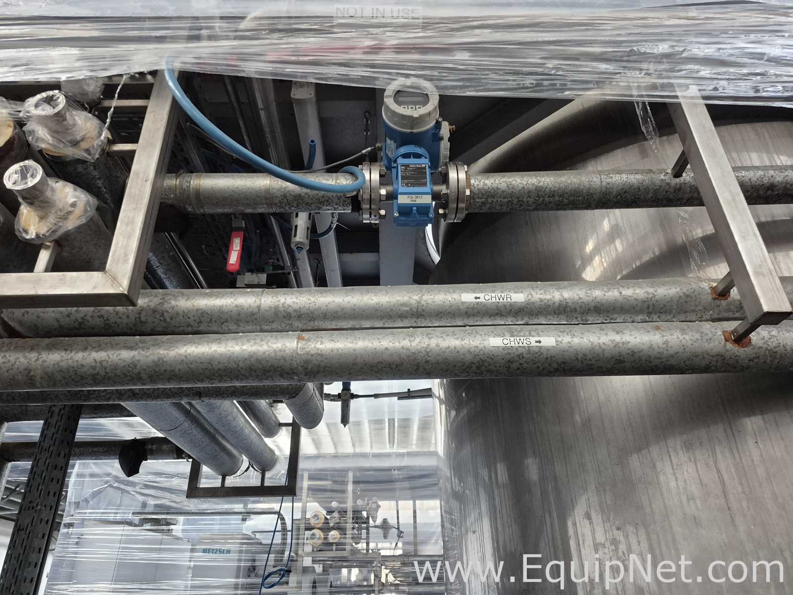 Netzsch High Shear Milling Skid with 4000L Premix Holding Cooled Tank, Hopper - Premix Neu Skid 1-1