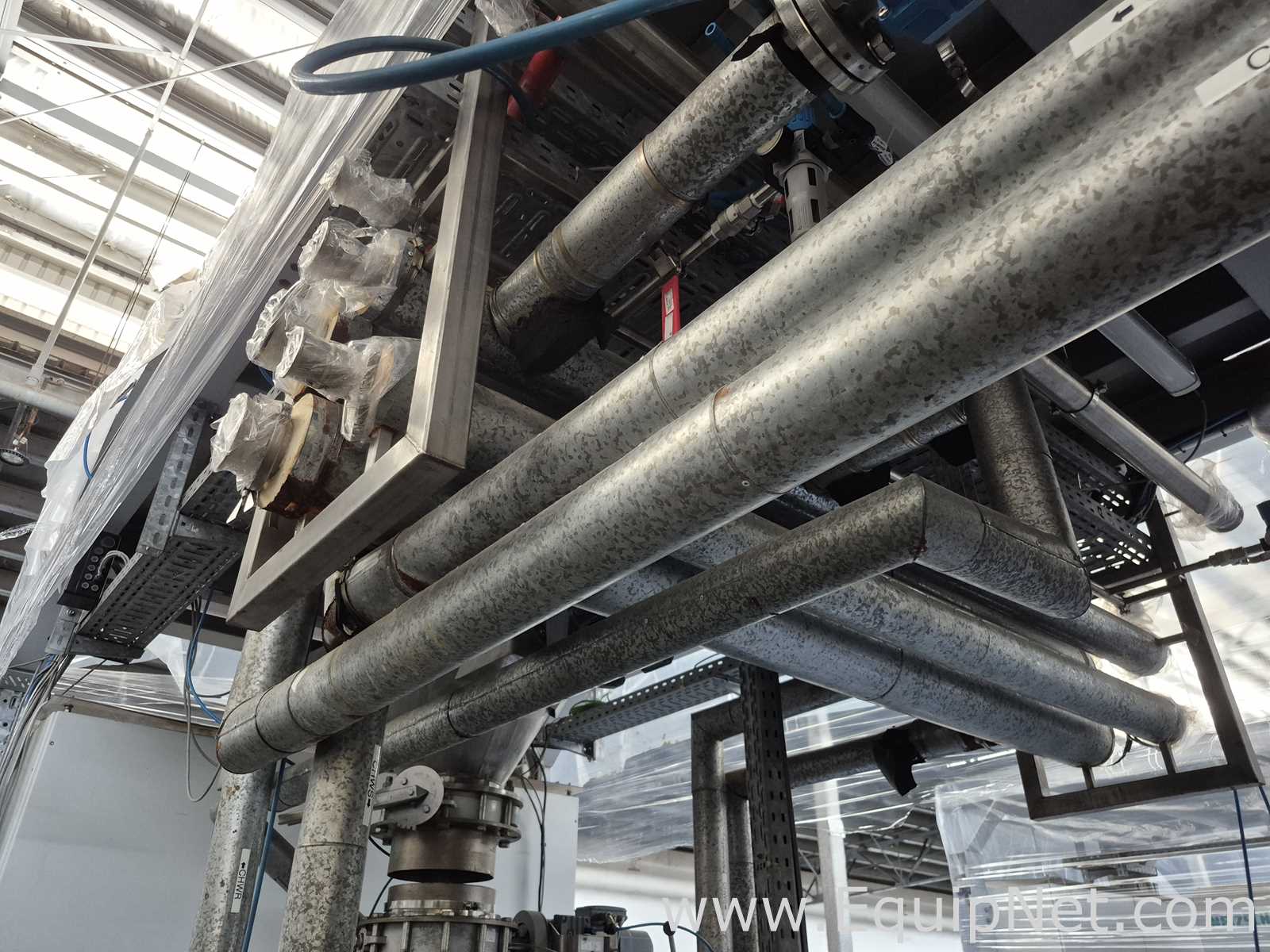 Netzsch High Shear Milling Skid with 4000L Premix Holding Cooled Tank, Hopper - Premix Neu Skid 1-1
