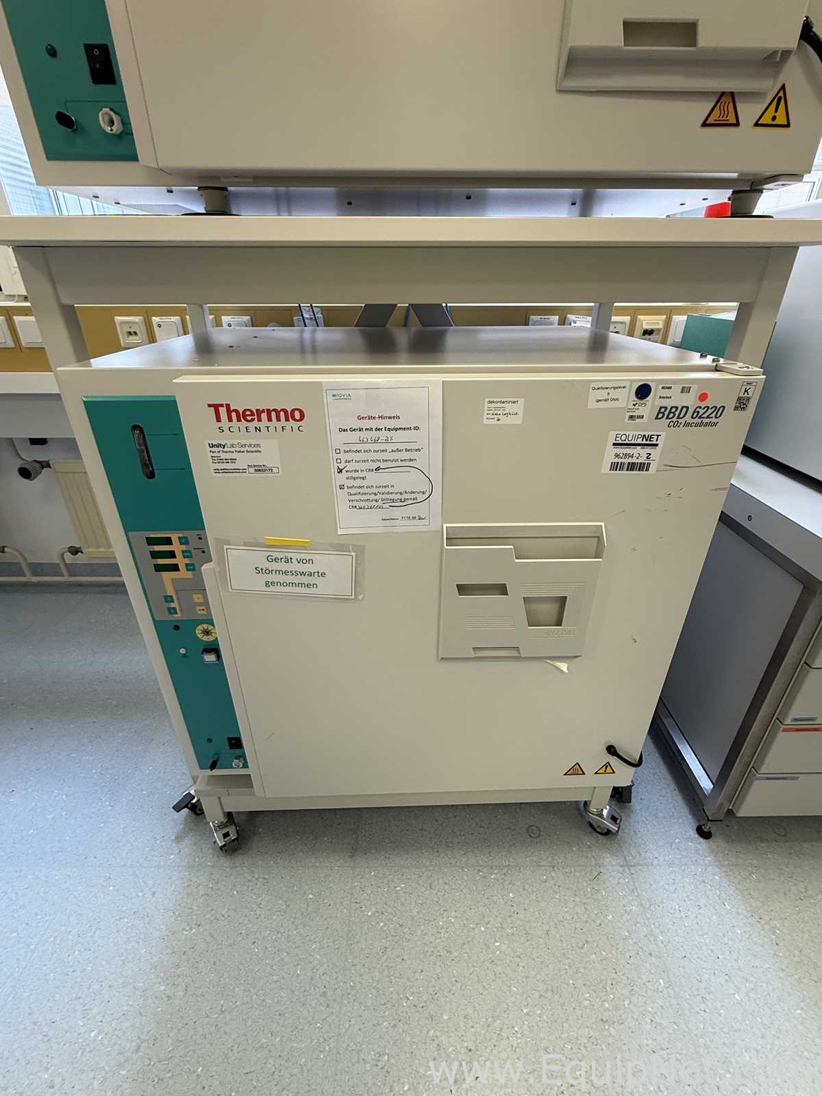 Lot of 2 Thermo Scientific BBD 6220 CO2 Incubators