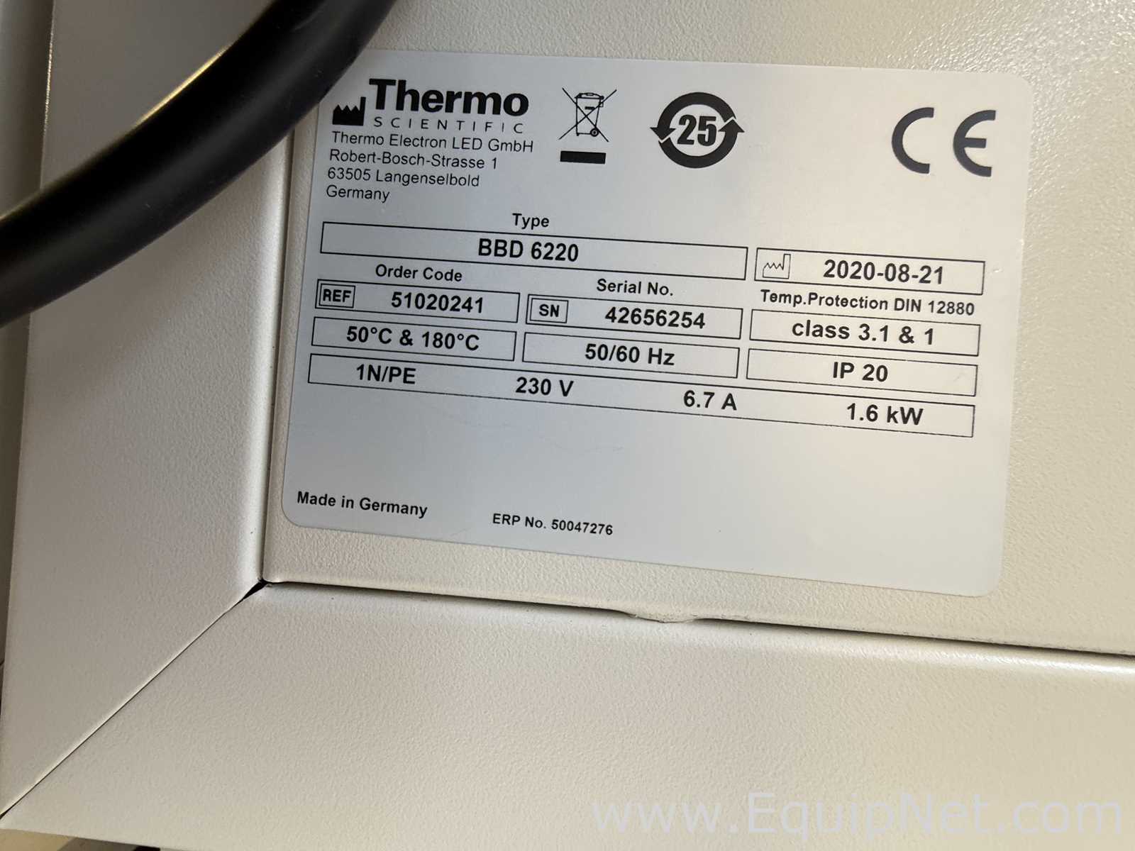 Lot of 2 Thermo Scientific BBD 6220 CO2 Incubators