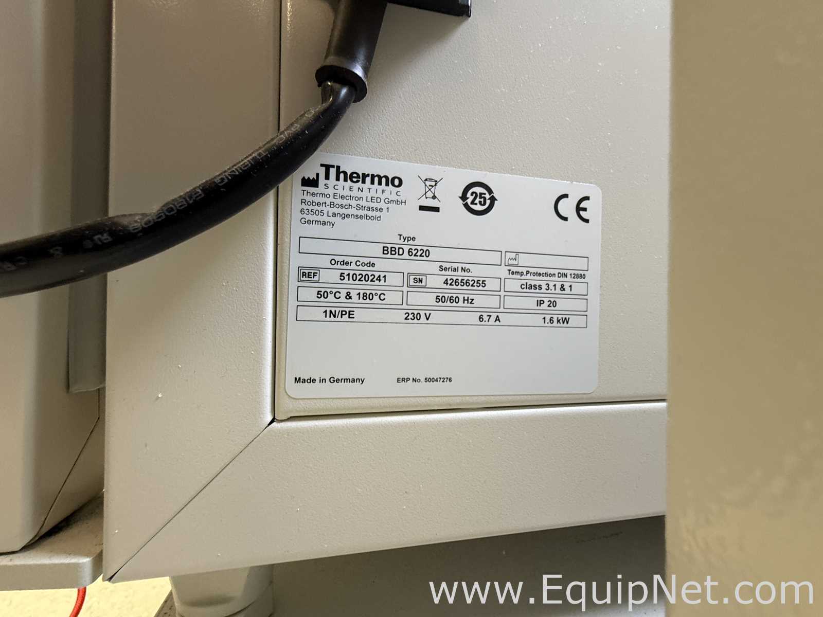 Lot of 2 Thermo Scientific BBD 6220 CO2 Incubators