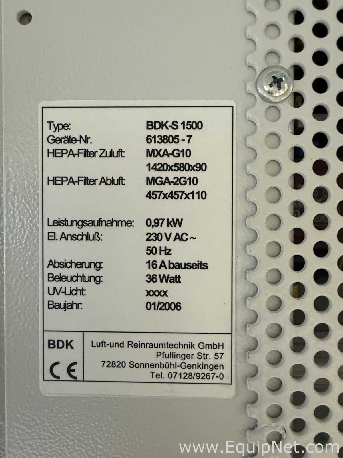 Cabina de Seguridad Biológica BDK S 1500