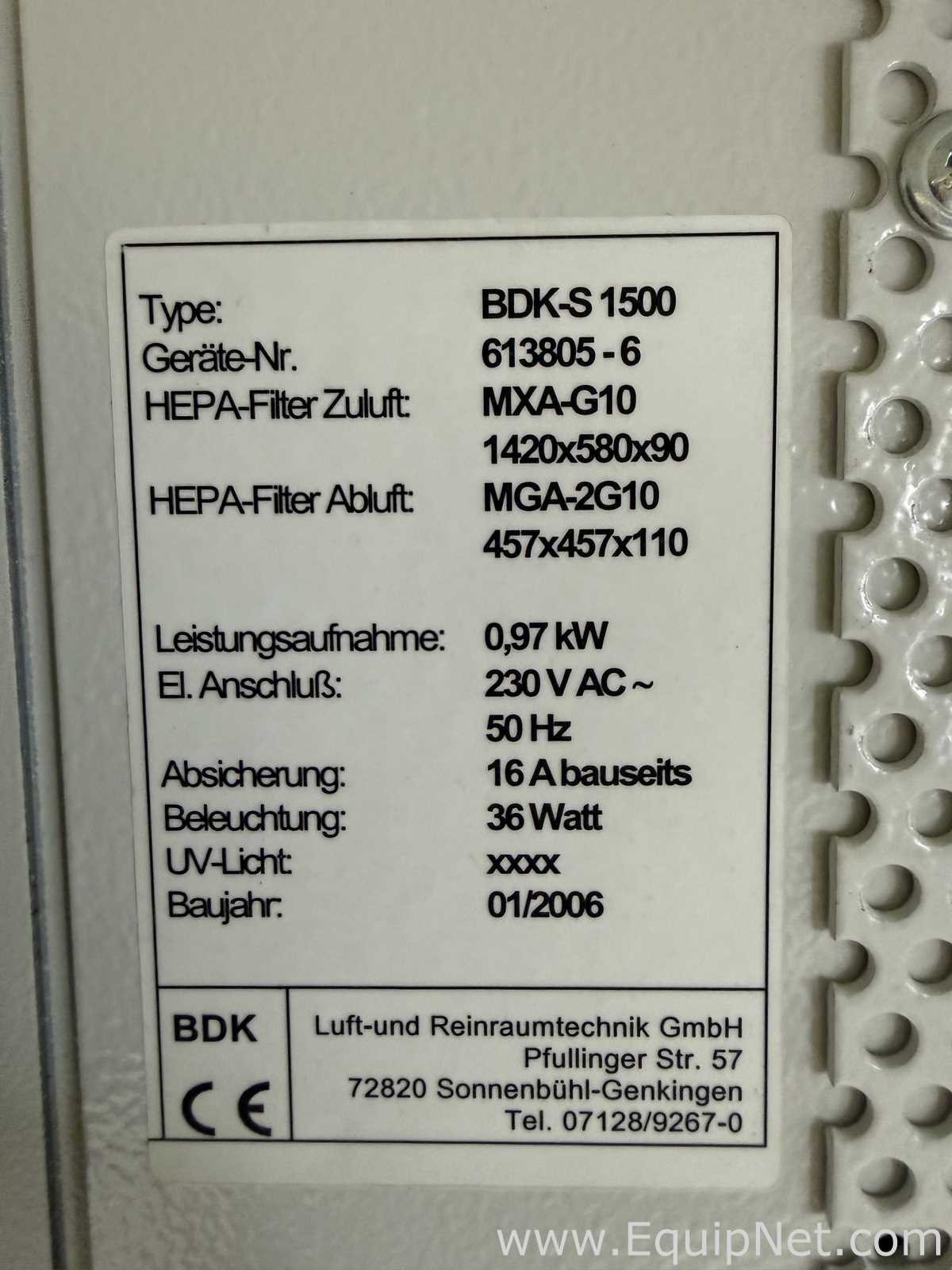 Cabina de Seguridad Biológica BDK S 1500