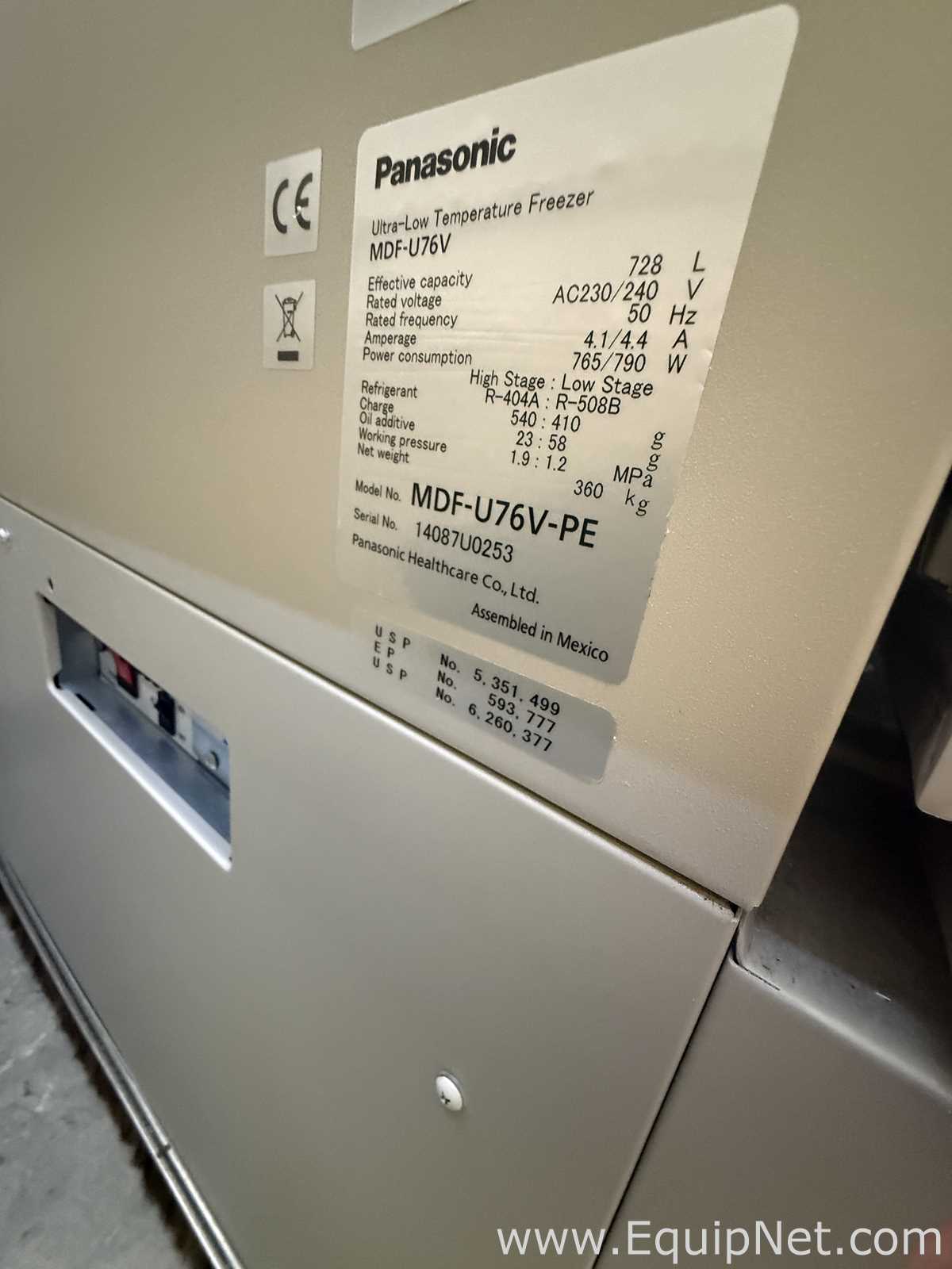 Panasonic MDF-U76V-PE 728L Ultra-Low Temperature Upright -80C Freezer