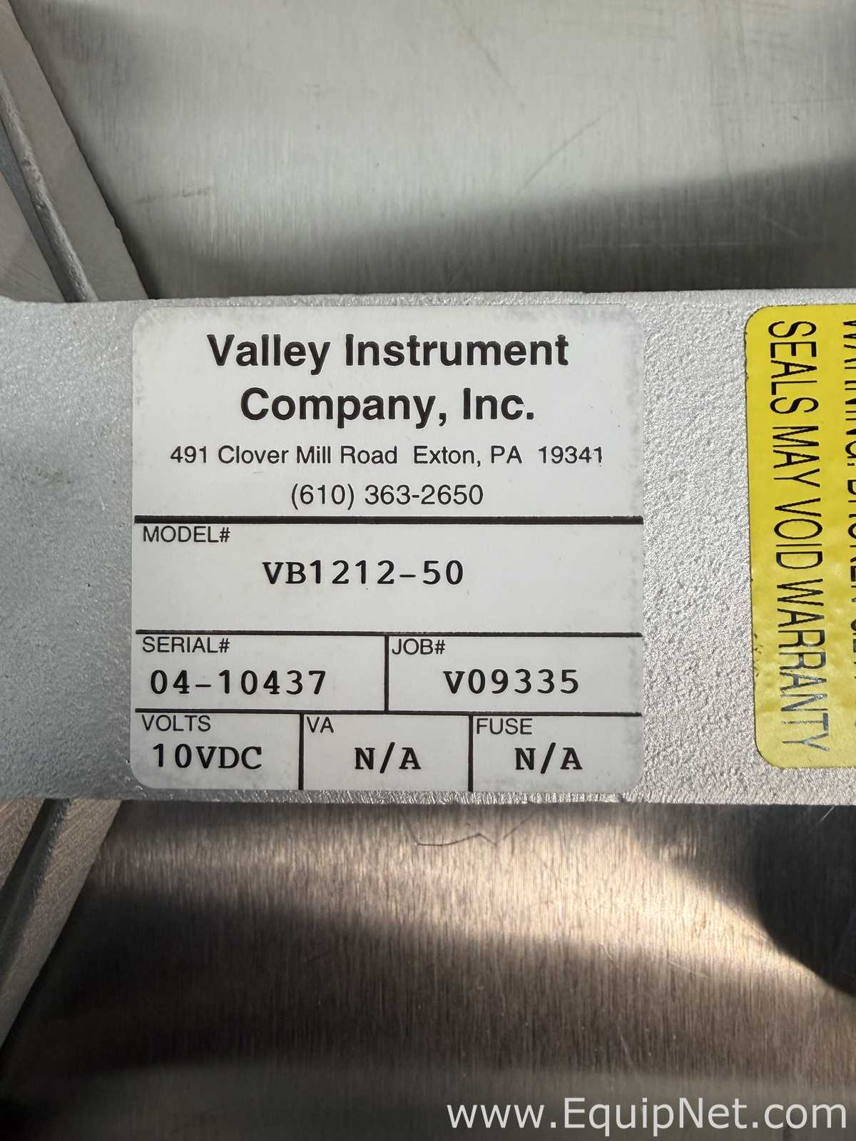 Lote de 3 Báscula Valley Instrument Company Inc VB1212-50
