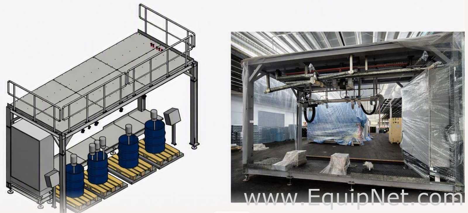 Netzsch Weighing Platform Structure with Electrical Board - Skid 3-3 PPZ Final Hold Tank System