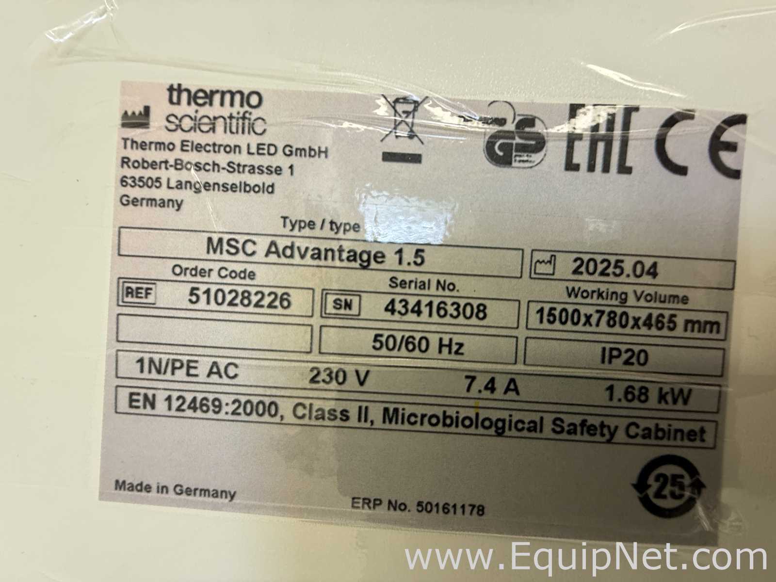 Cabina de Seguridad Biológica Thermo Scientific MSC Advantage 1.5